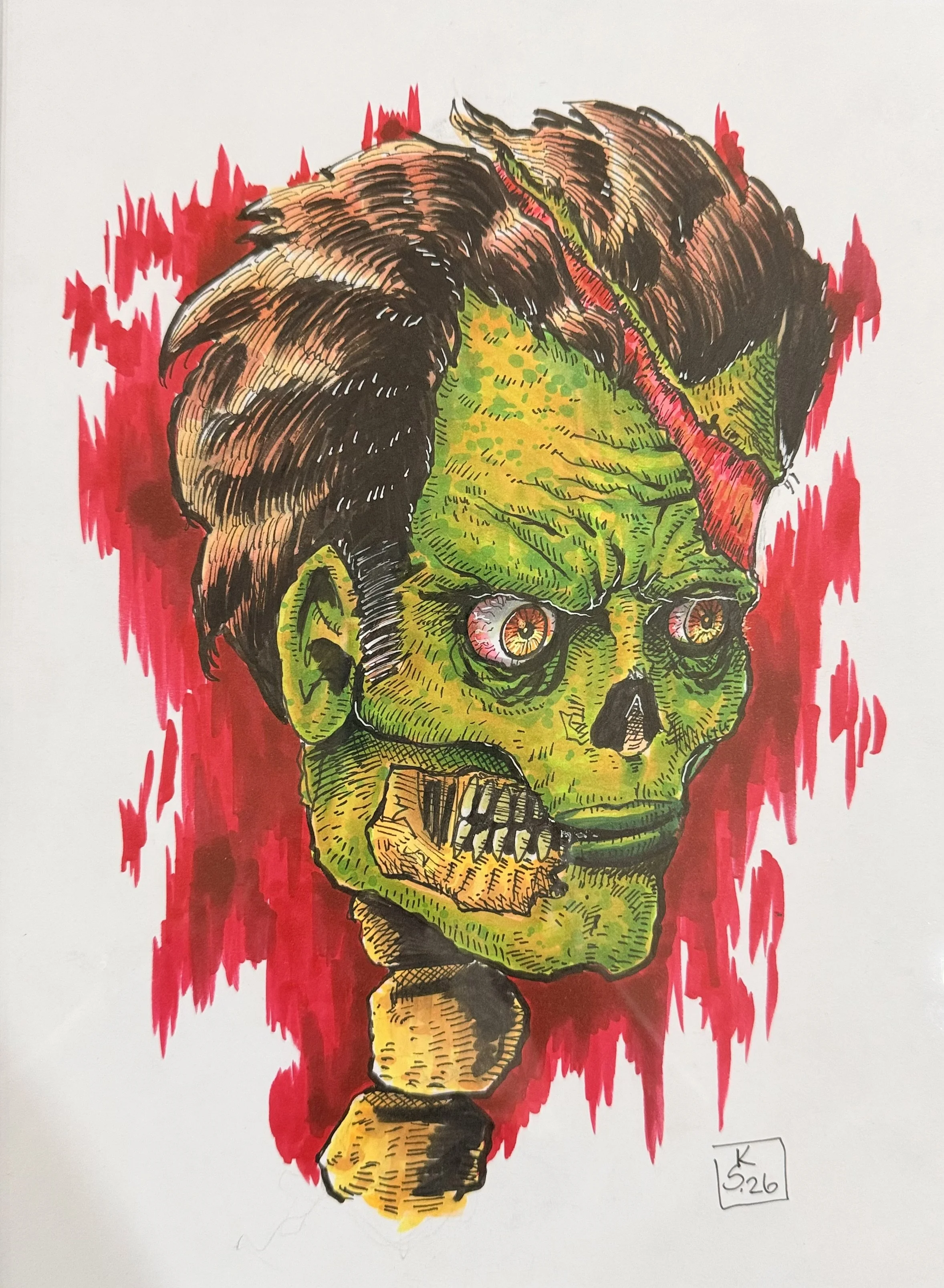 Original Artwork by Kendall Stevenson "Rich Needs Stitches"