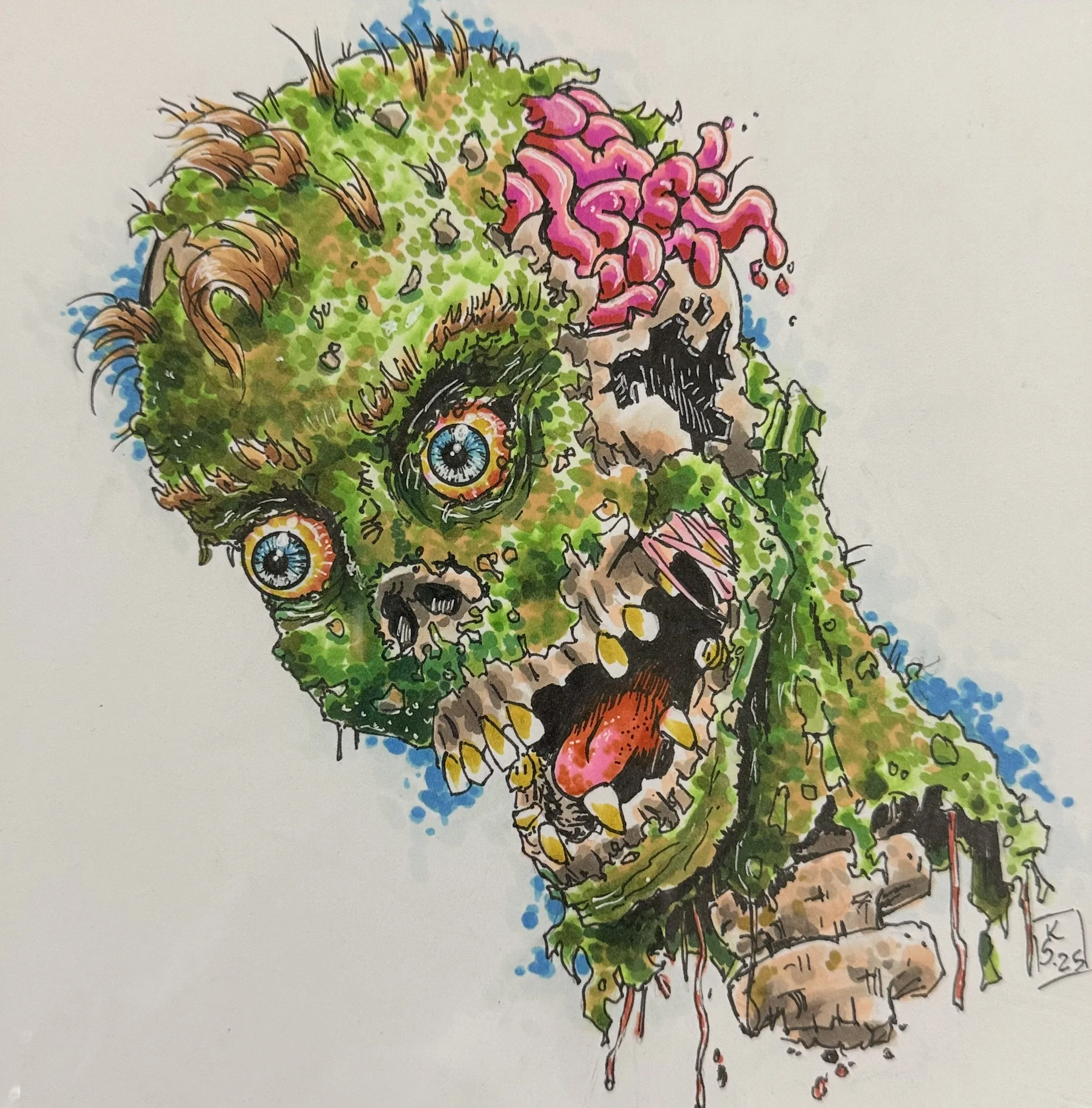 Original Artwork by Kendall Stevenson "Hear No Evil"