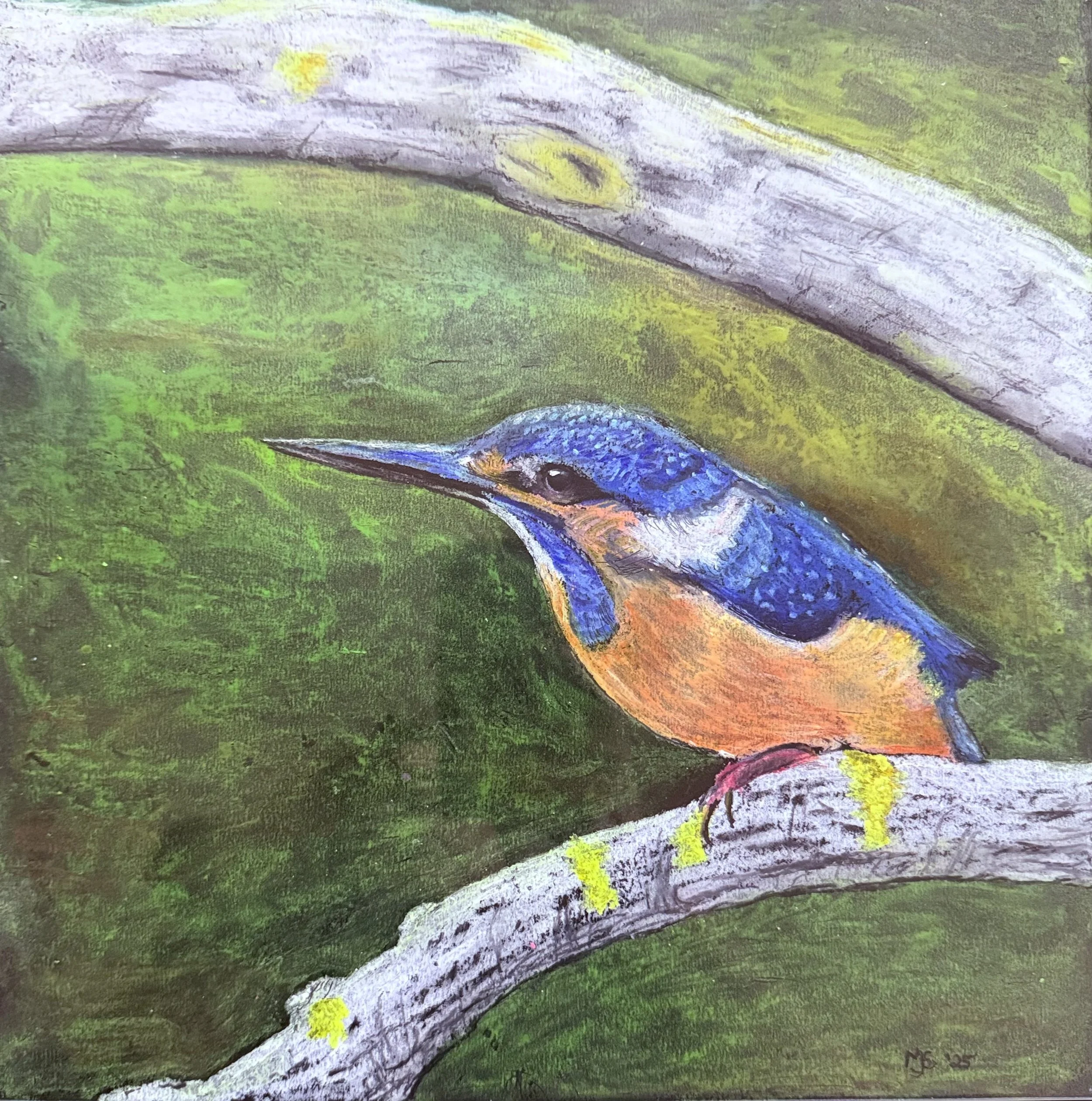 Original Artwork by Mary Jo Schultz "Blue Heron"