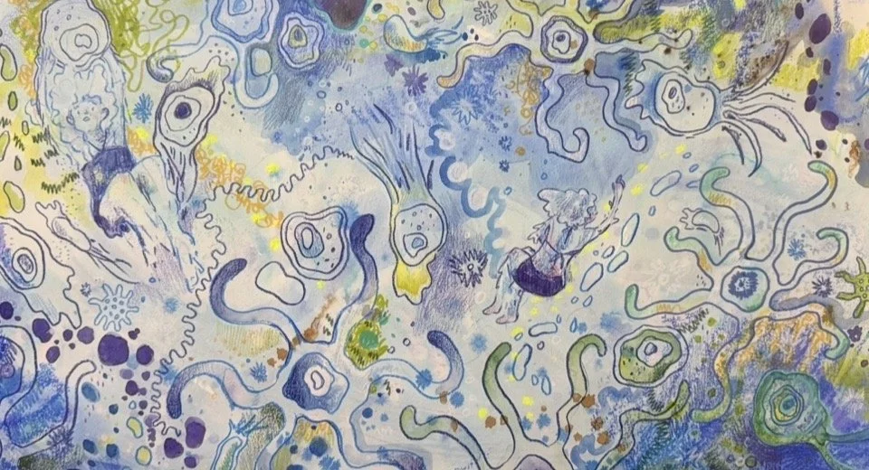 Original Artwork by Lexis Beesley "Swimming in Stagnant Water"