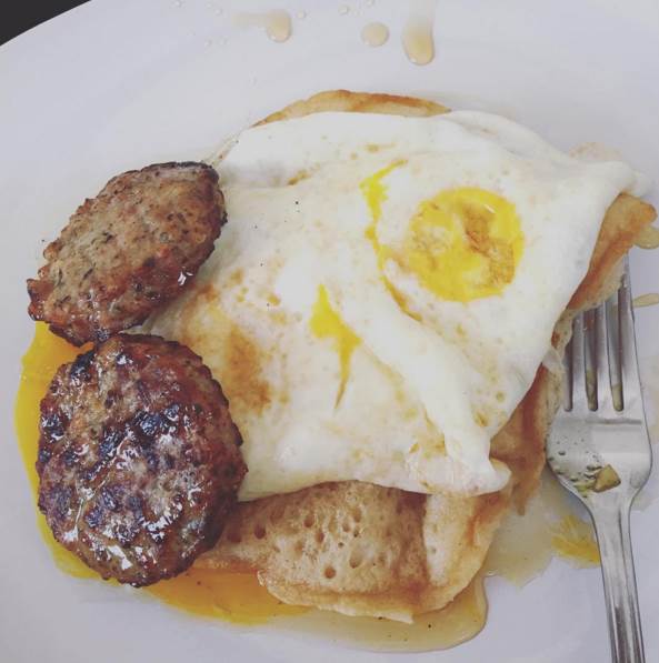 Breakfast in bed is the best kind of breakfast! Thanks, Jakey!