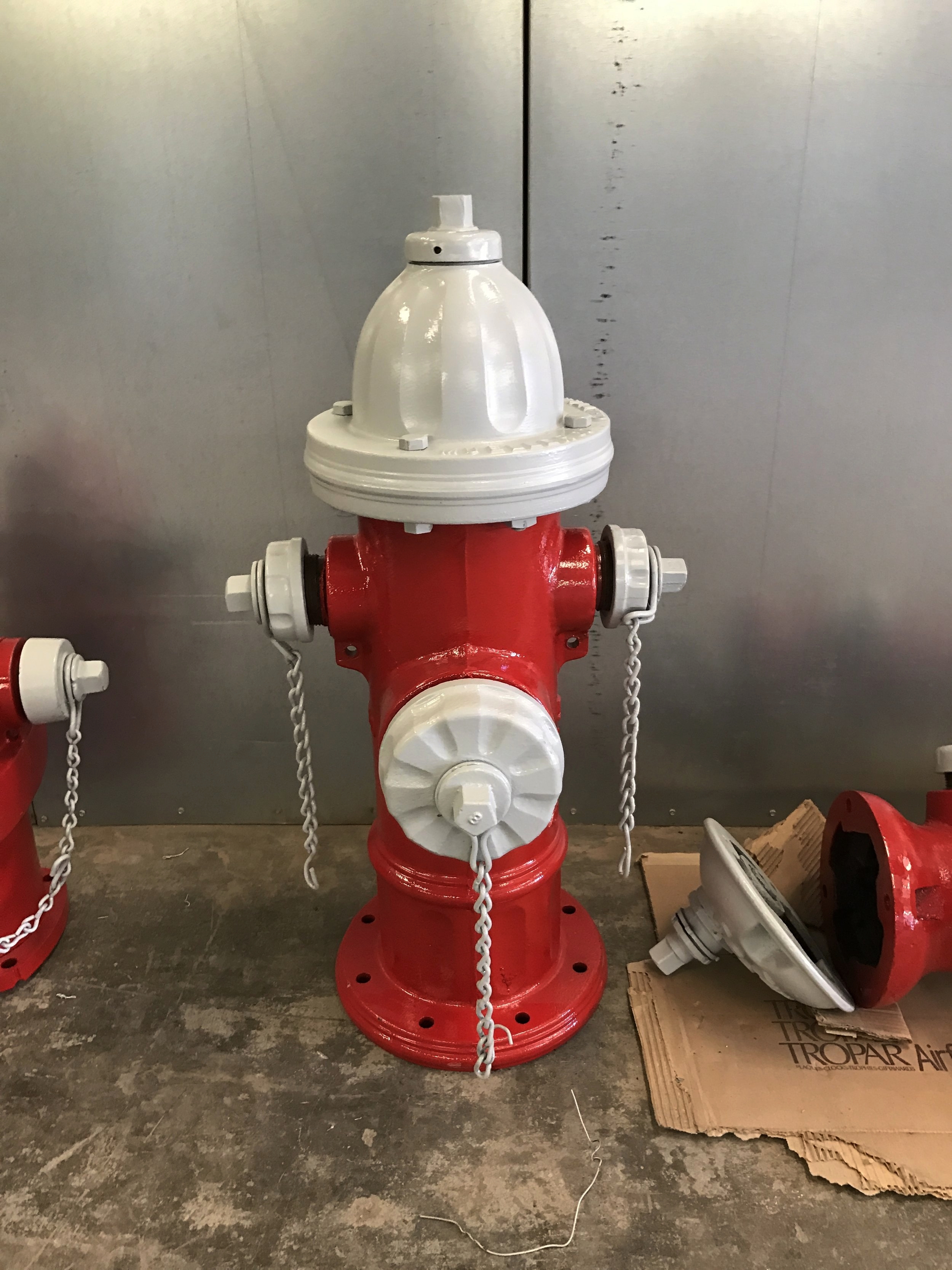 Finished fire hydrant 
