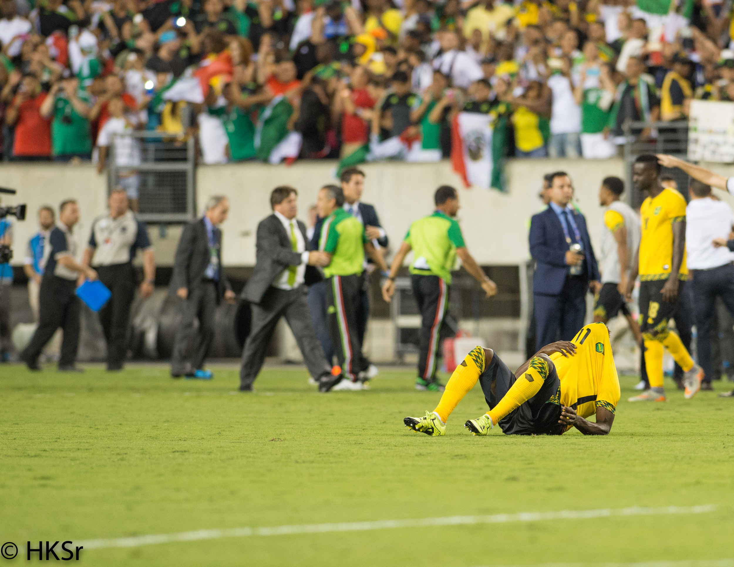 This about sums up the night for Jamaica as they lose to Mexico 3-1 in the Concacaf Gold Cup 2015.