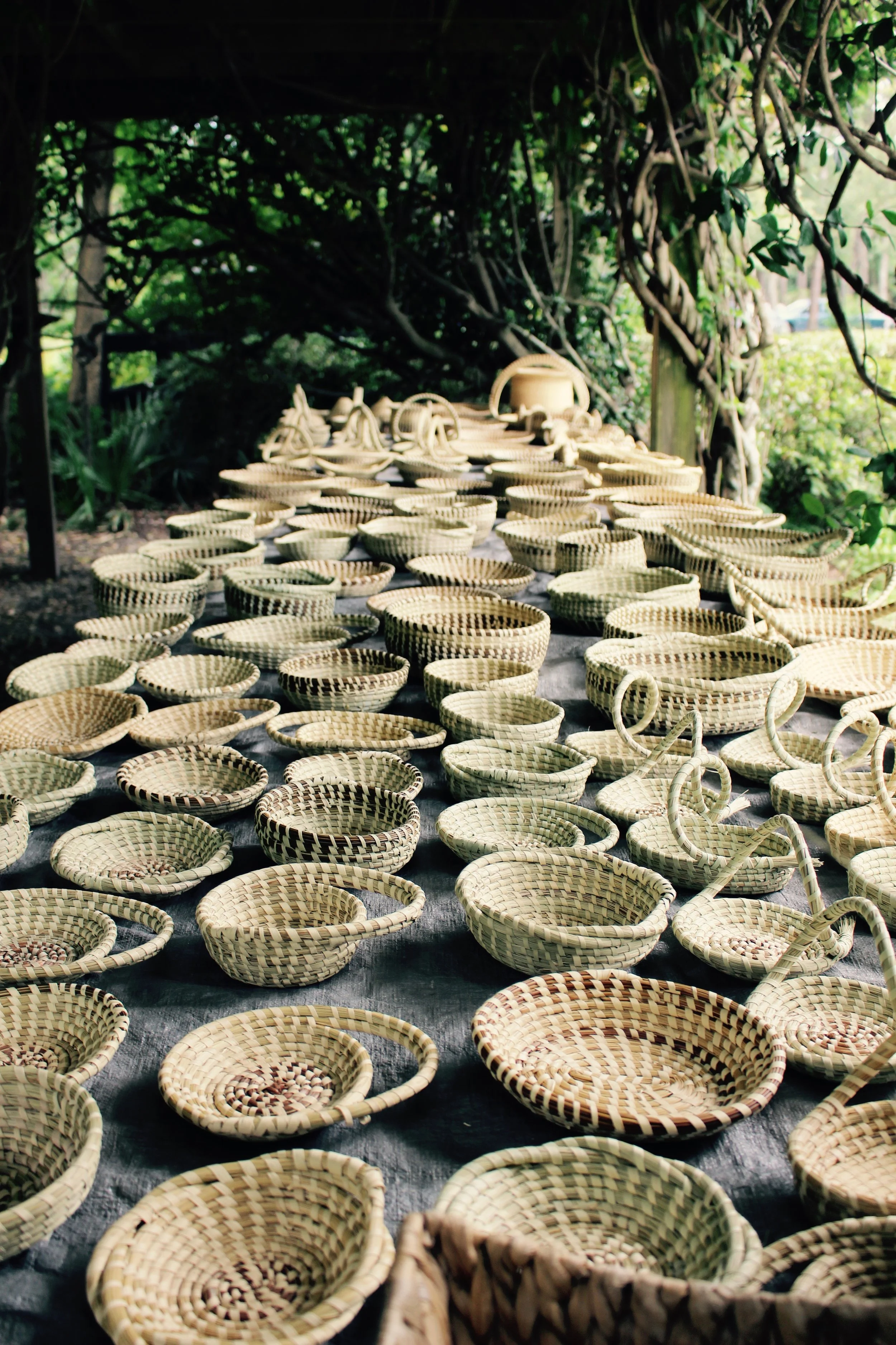 Sweetgrass baskets