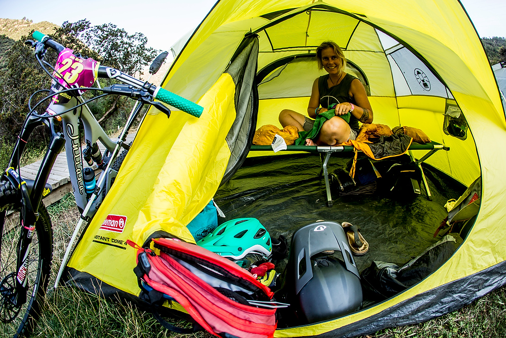 My little house. Everything you really need under one roof. Getting settled in, full of excitement & anxiety for the week of adventures ahead. Never thought I wouldn't finish out the week off the bike. My little "sunshine" house wasn't quite as cosy after surgery though.