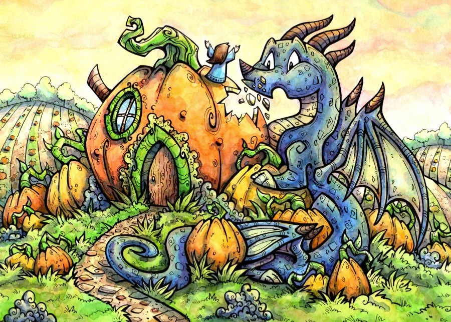 Postcard - Pumpkin Eating Dragon.jpg