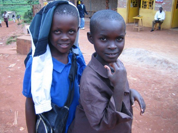 I took this photo of school kids in Rwanda when I visited Kigali in 2006.