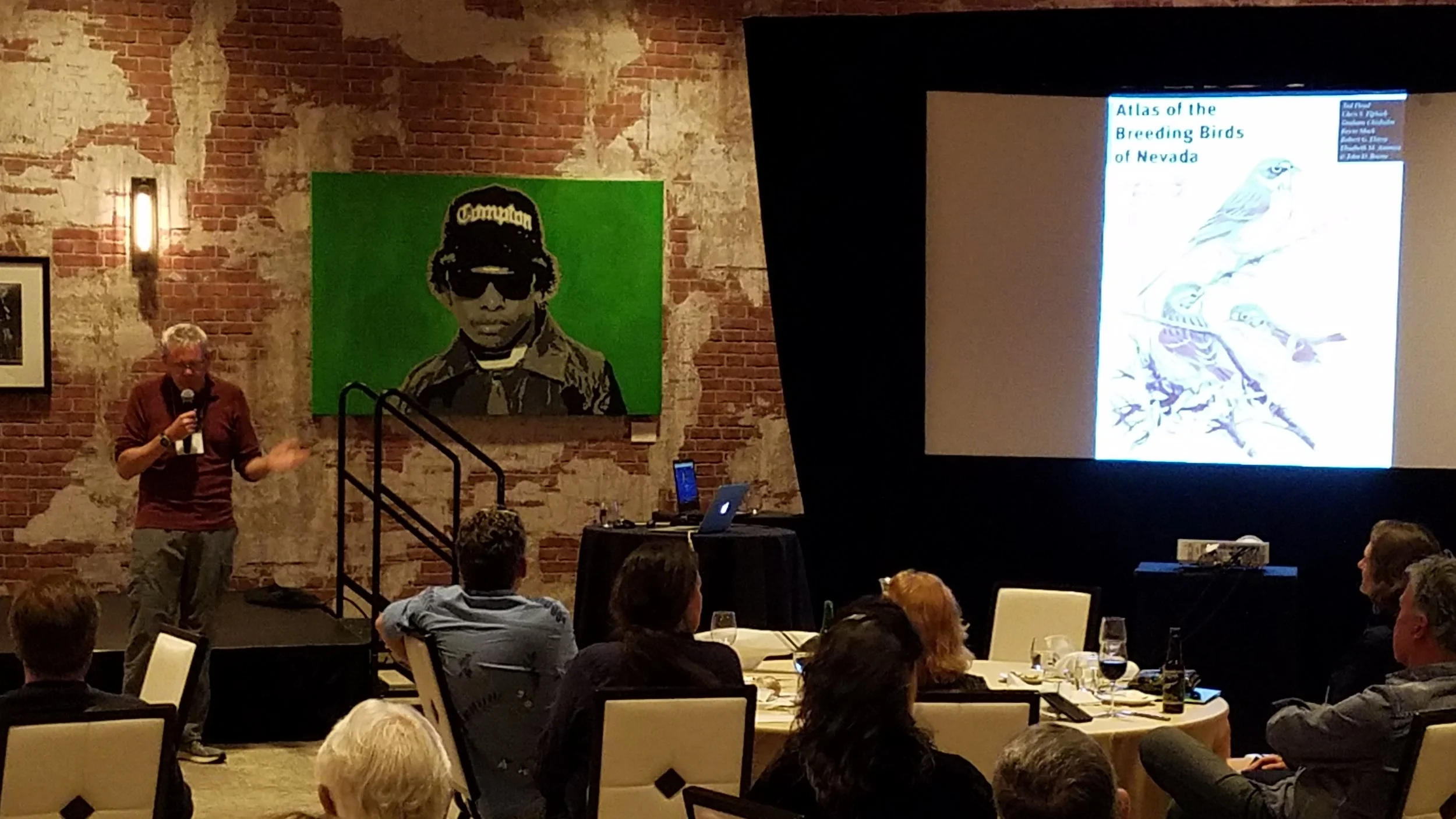 Ted Floyd's keynote speech. Photo by Martin Swinehart.