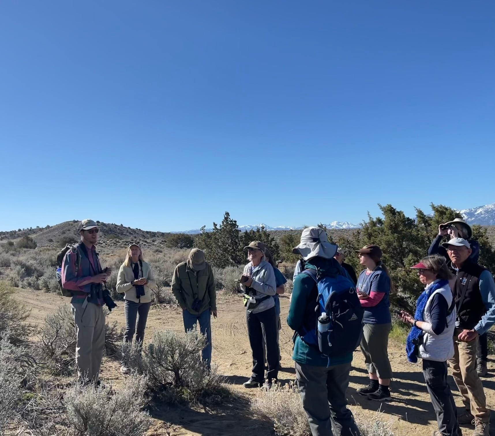 Volunteer training in the Pine Nut Mountains with Lahontan Audubon Society