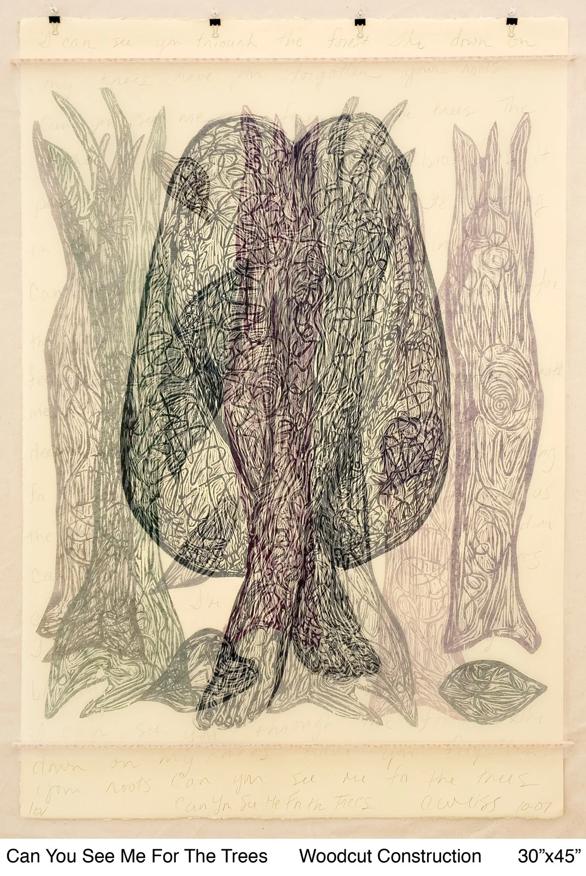 Can You See Me For the Trees 30"x45"x.5"