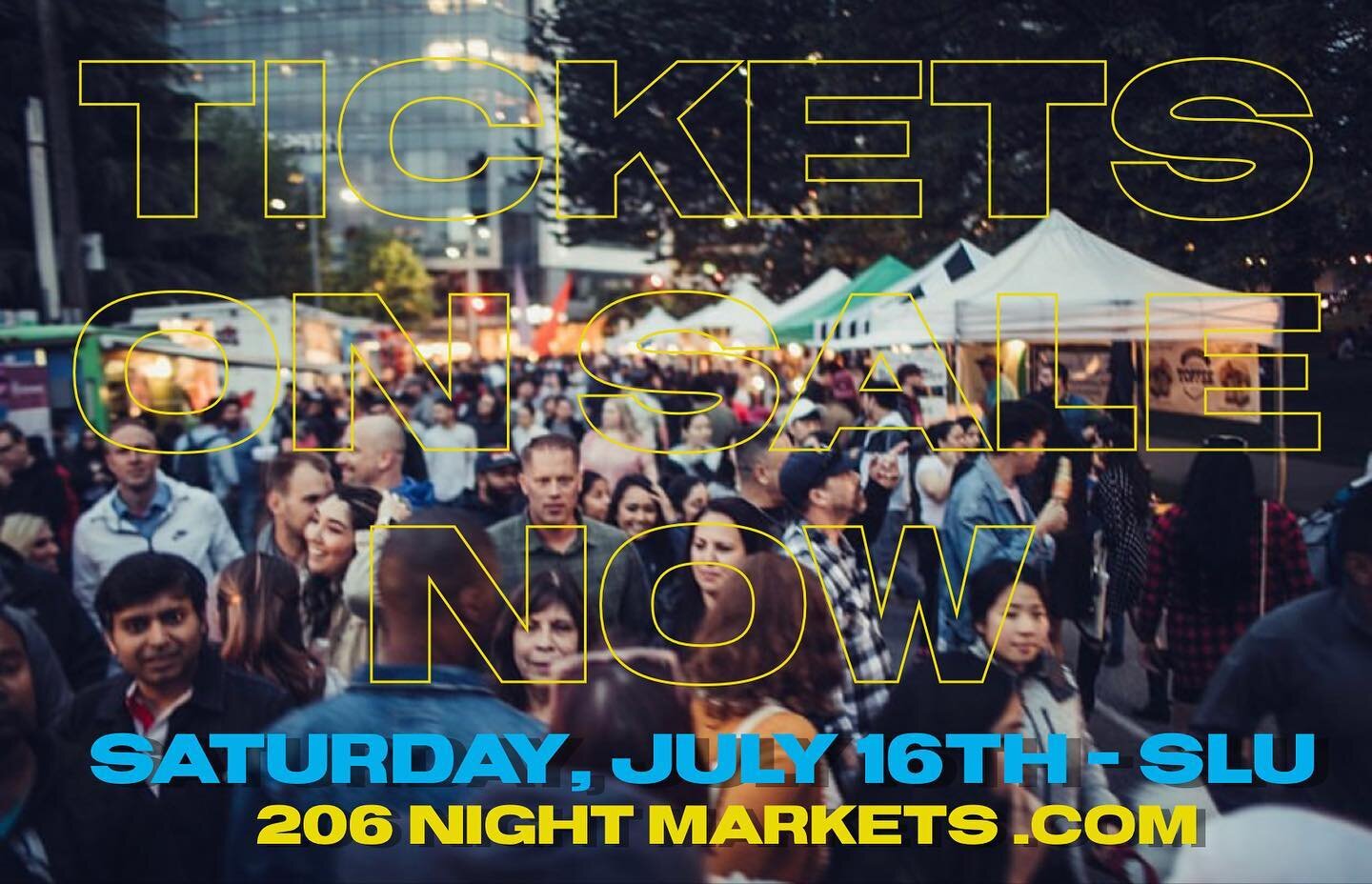 Our Summer Solstice Night Market Tickets are officially on sale today! SAVE 25% ON 4TH OF JULY WEEKEND! Simply use SOUTHLAKEUNION at checkout through Monday benefitting the @sluchamber ! Please remember this ticket is only required for the 21+ area -