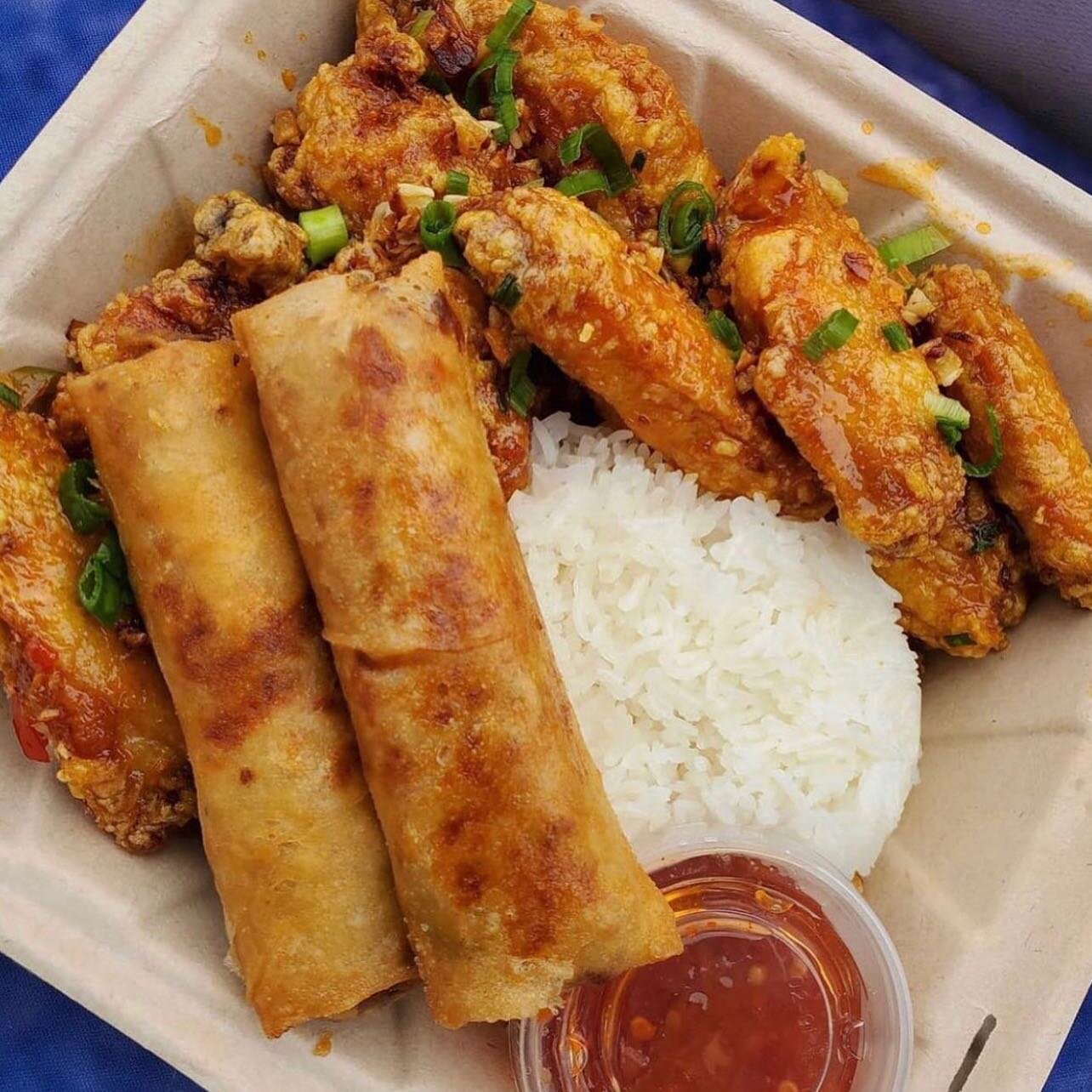 Brunch that requires no reservations! We&rsquo;re bringing you the best street food in town curbside with @88cues @momochakathmandu @theosgyroseats @seoul_bowl @langostinosushiburrito @kottu_seattle @kmgtruck @seattle_pops @cosmicicecreamvan and many