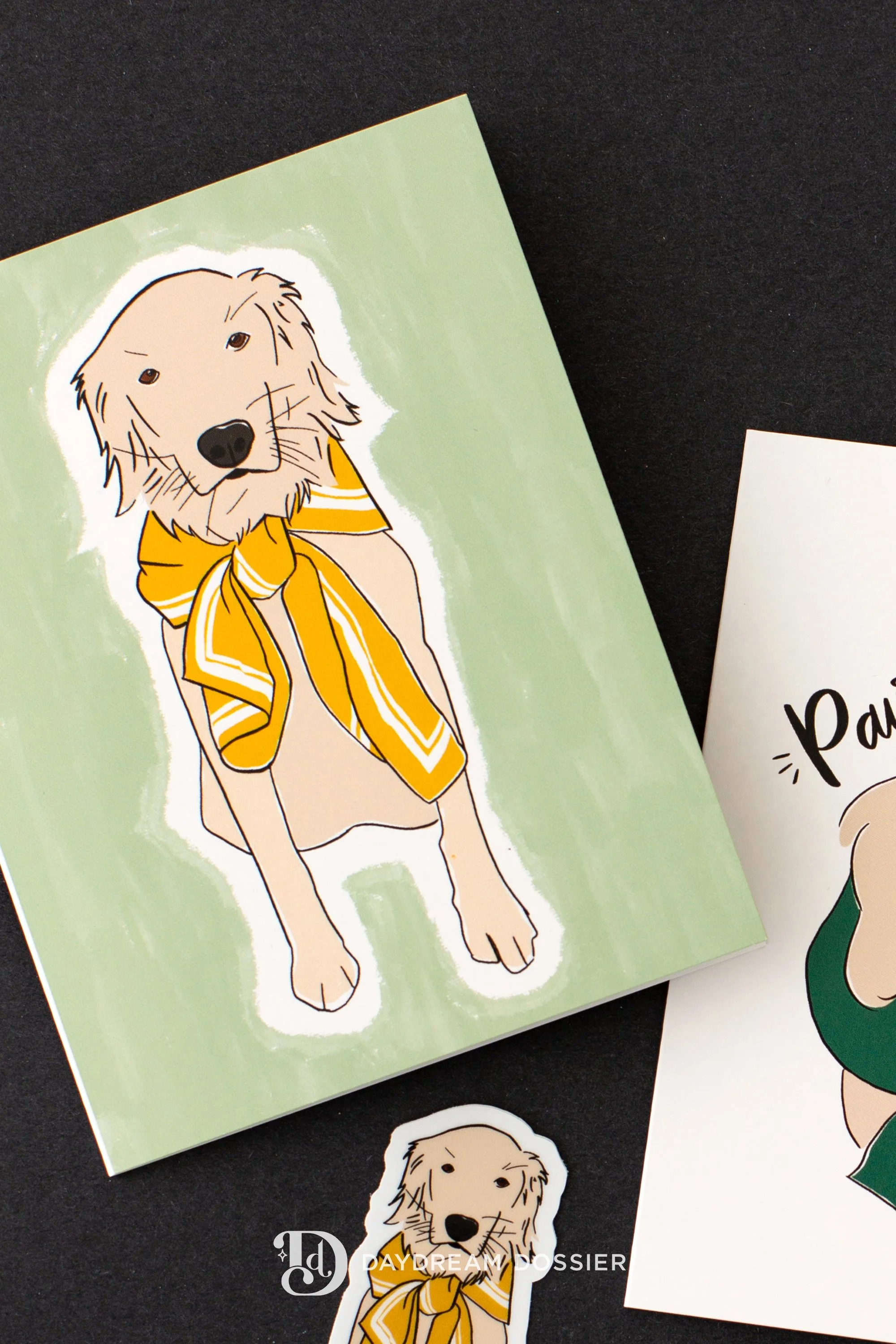 Daydream-Dossier-Fashionista dog and sticker.jpg