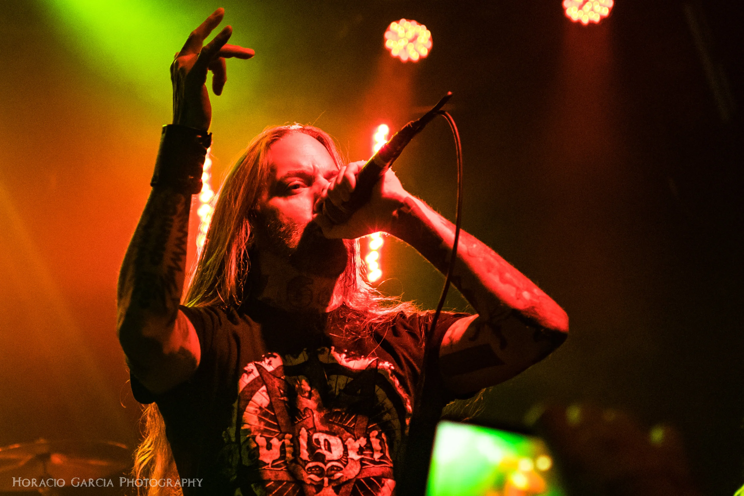 Dez Fafara of DevilDriver at The Whisky A Go Go in Hollywood, CA