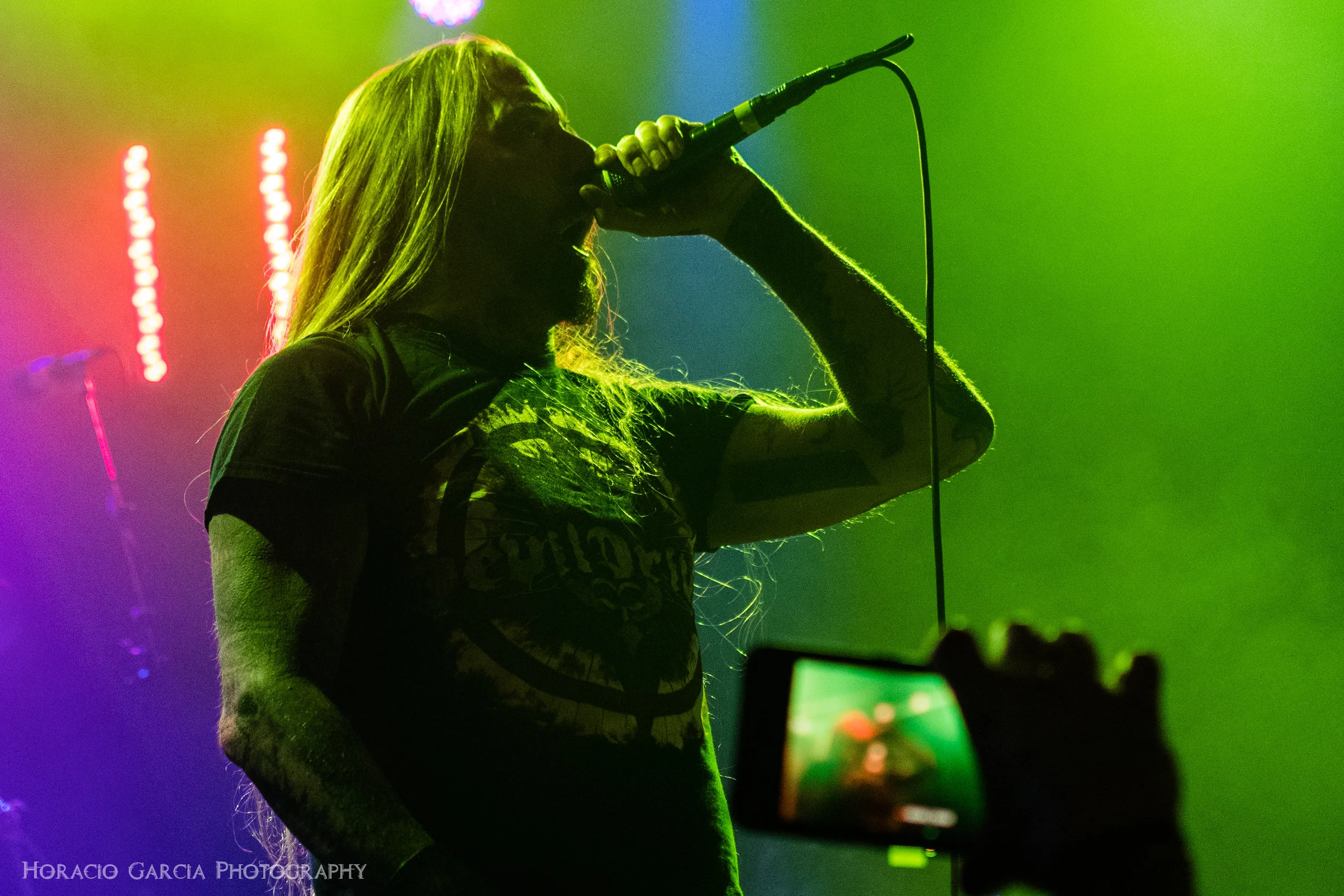 Dez Fafara of DevilDriver at The Whisky A Go Go in Hollywood, CA