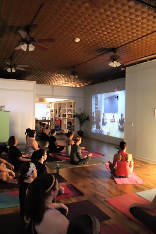 Practicing alongside House of Jai Yoga Studio.
