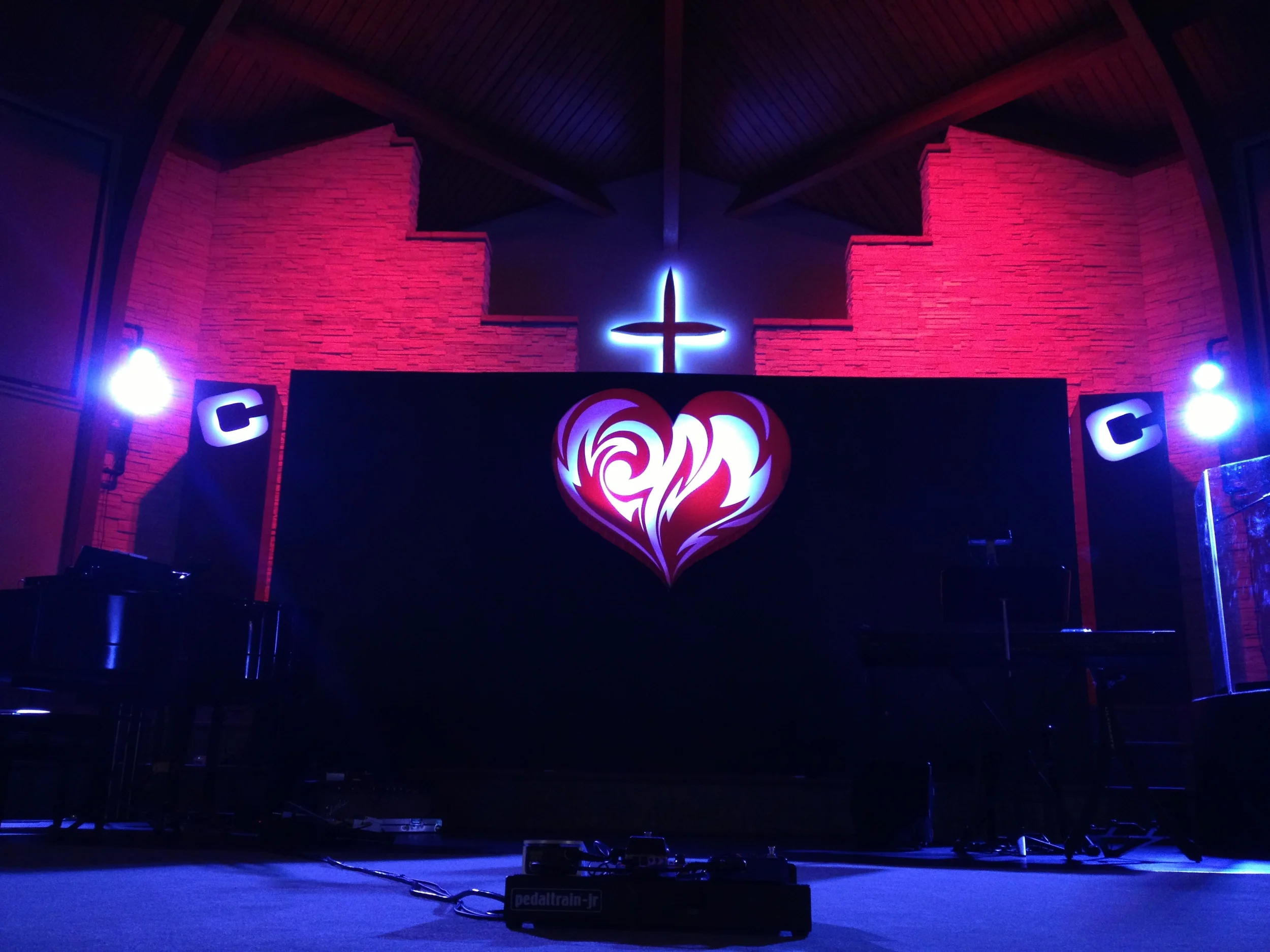 New set design for night of praise, worship, & prayer:  DWELL