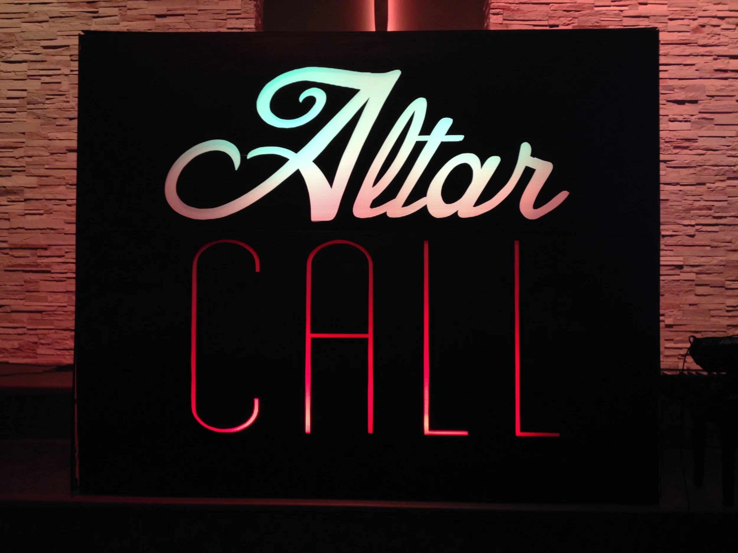 New set design "Altar Call"