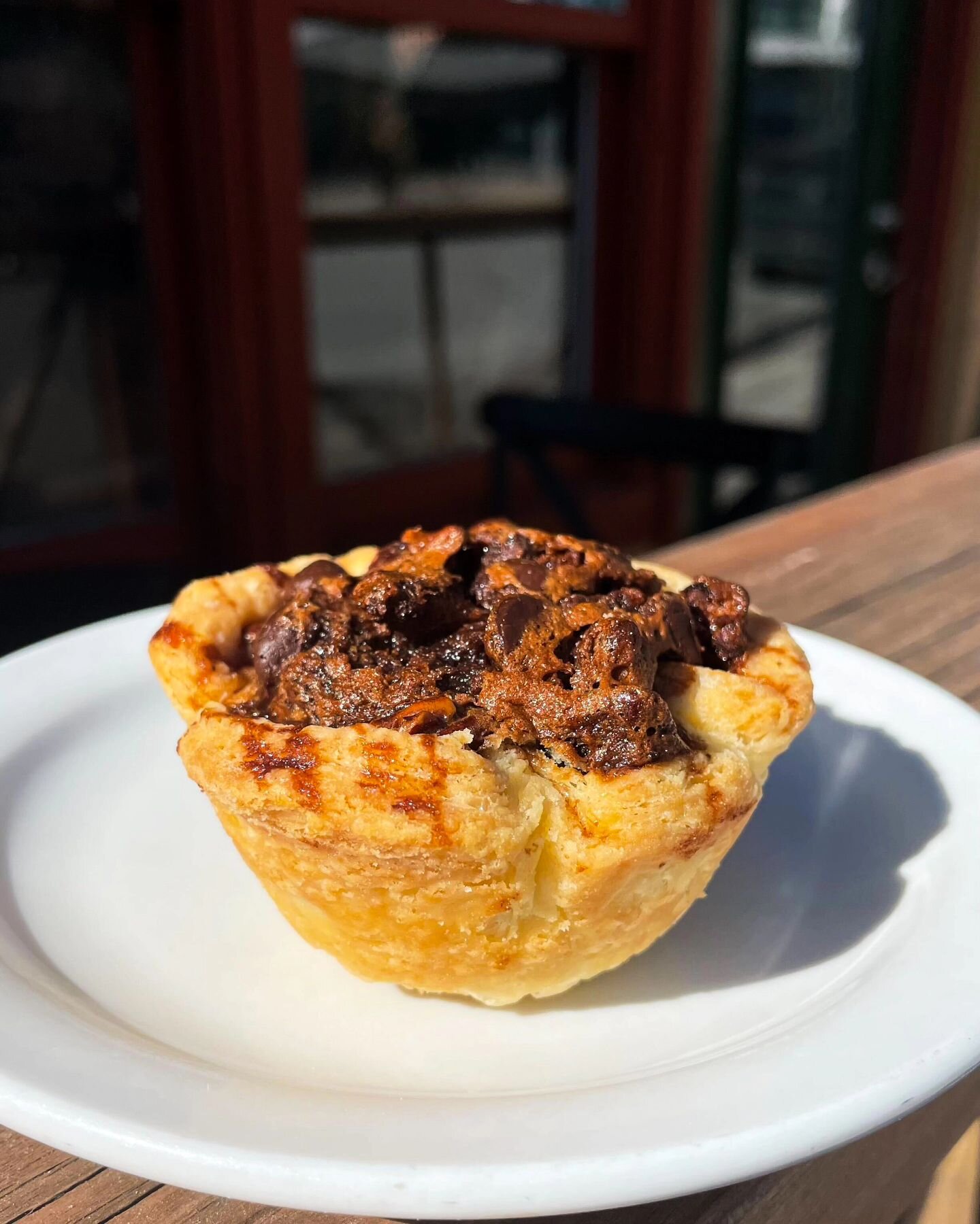 Let's keep the good times rolling this weekend! We have housemade chocolate bourbon pecan tarts on deck for tomorrow&mdash;the perfect post-breakfast treat to enjoy with a coffee. See you in the morning!