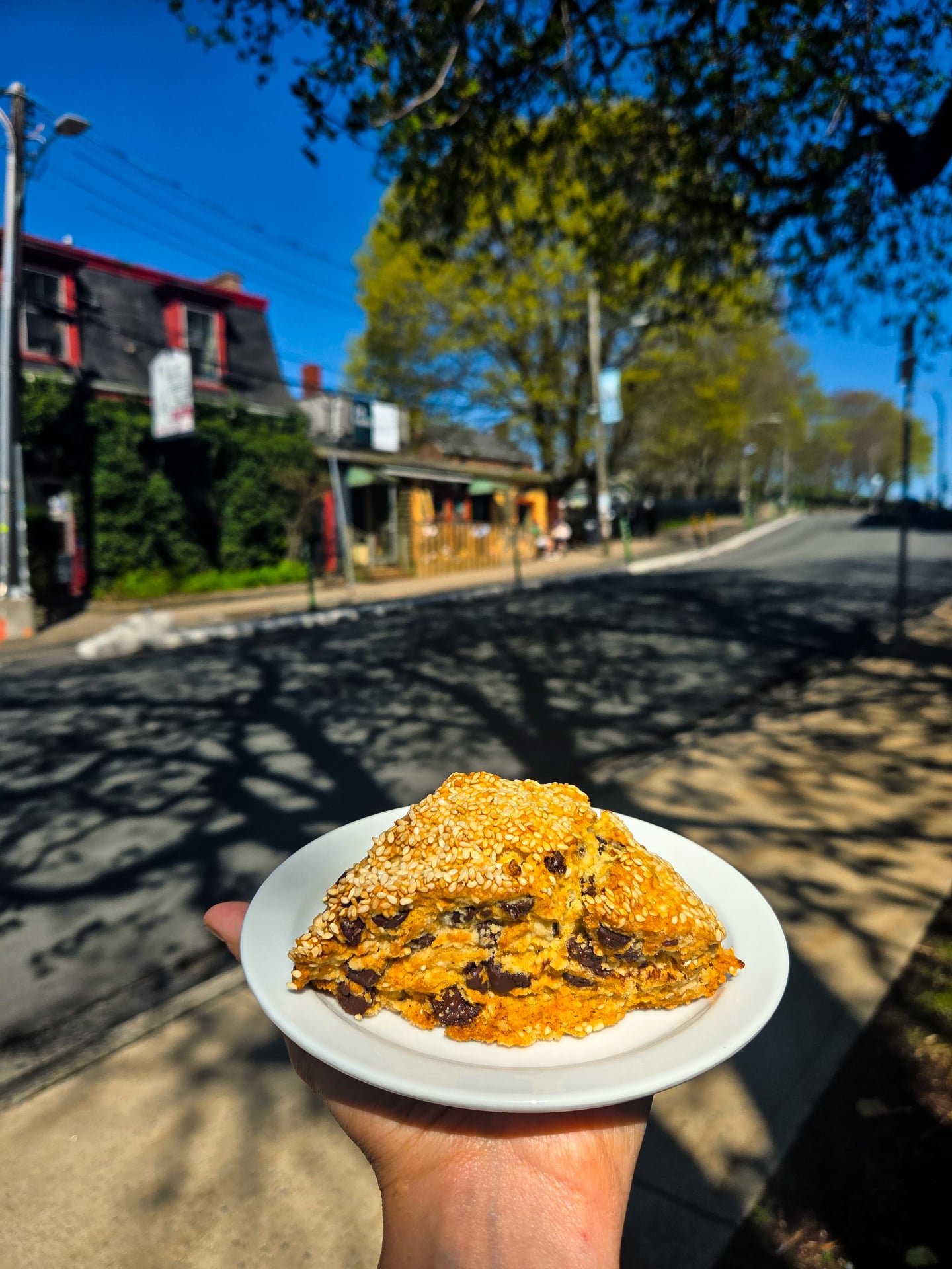 Kicking off the long weekend with sunshine and pastries, cheering the @bnmarathon participants as they go by! We're open regular hours all weekend, including Monday. 🌞
