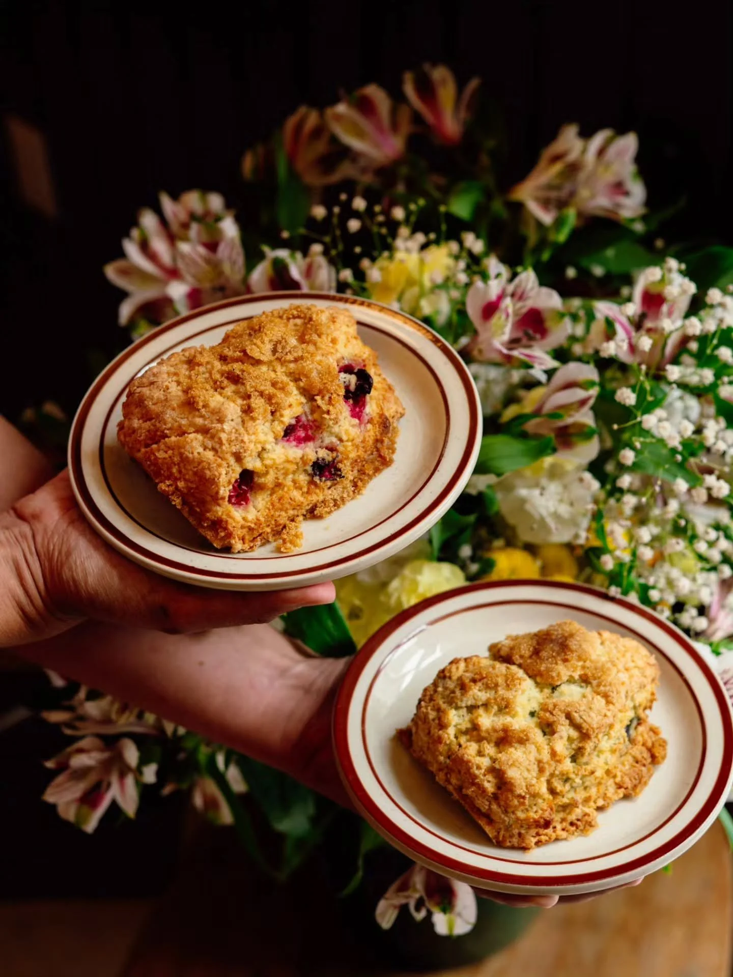Scones. Made in house from scratch and baked fresh every morning. Garaunteed to make your day better.