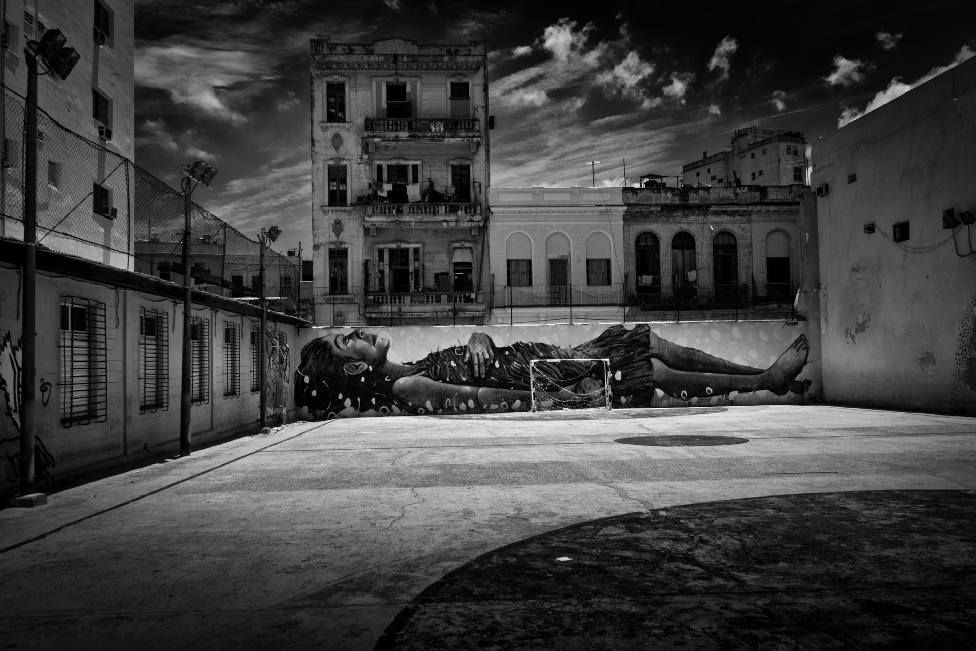Girl in Soccer Pitch