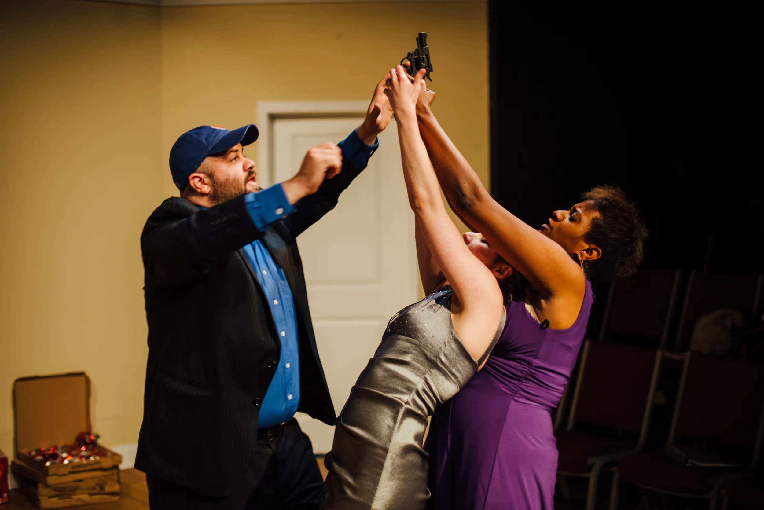  Vinnie Mascola,&nbsp;Sarah Elizabeth Wallis and Tiffany Porter in Criminal Hearts.  Photo by KVC Photography 