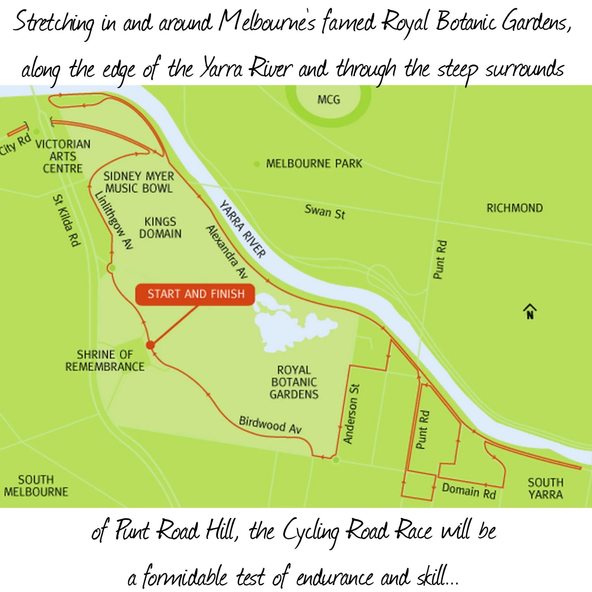 Map image from www.melbourne2006.com.au