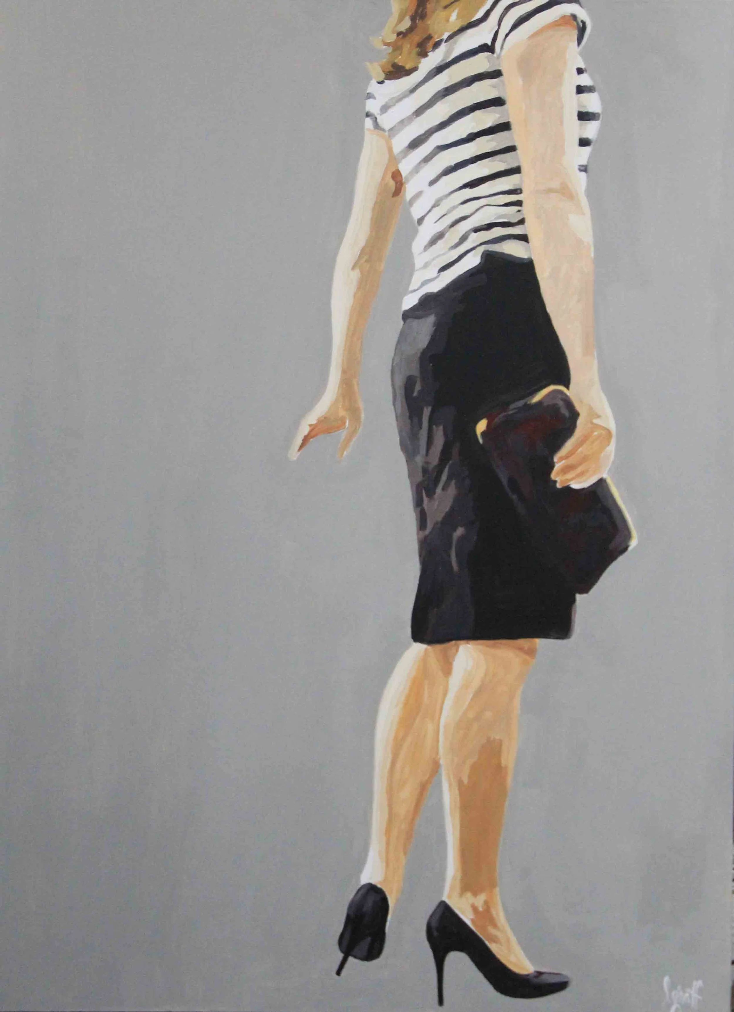 "AS she was Leaving"