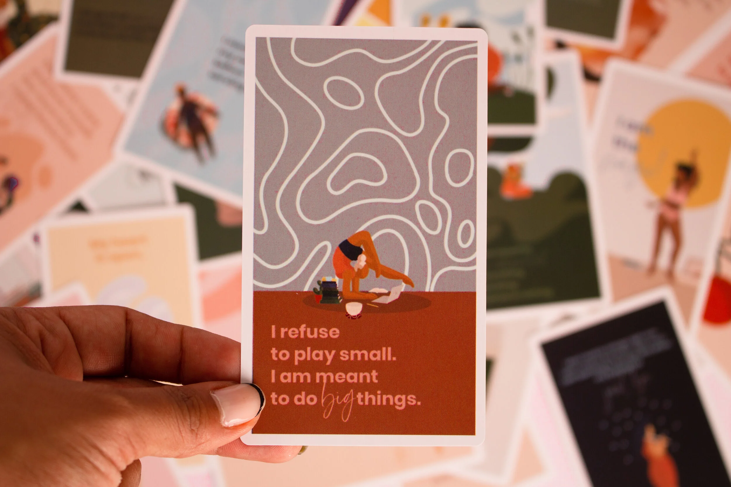 HEALTHY VIBES SELF-CARE AFFIRMATION DECK