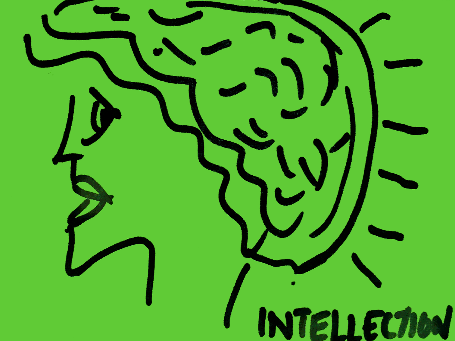 Intellection StrengthsFinder Singapore Woman Thinking Brain