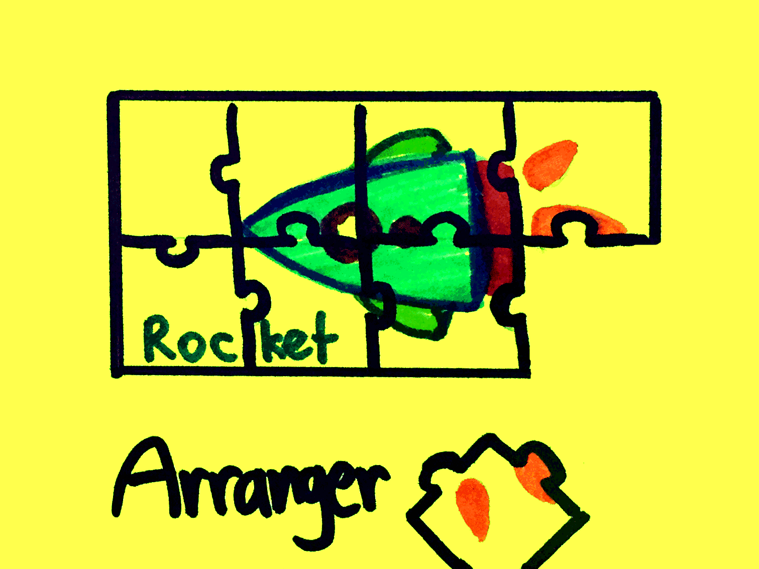StrengthFinder Singapore Arranger Jigsaw Puzzle Rocket Pieces