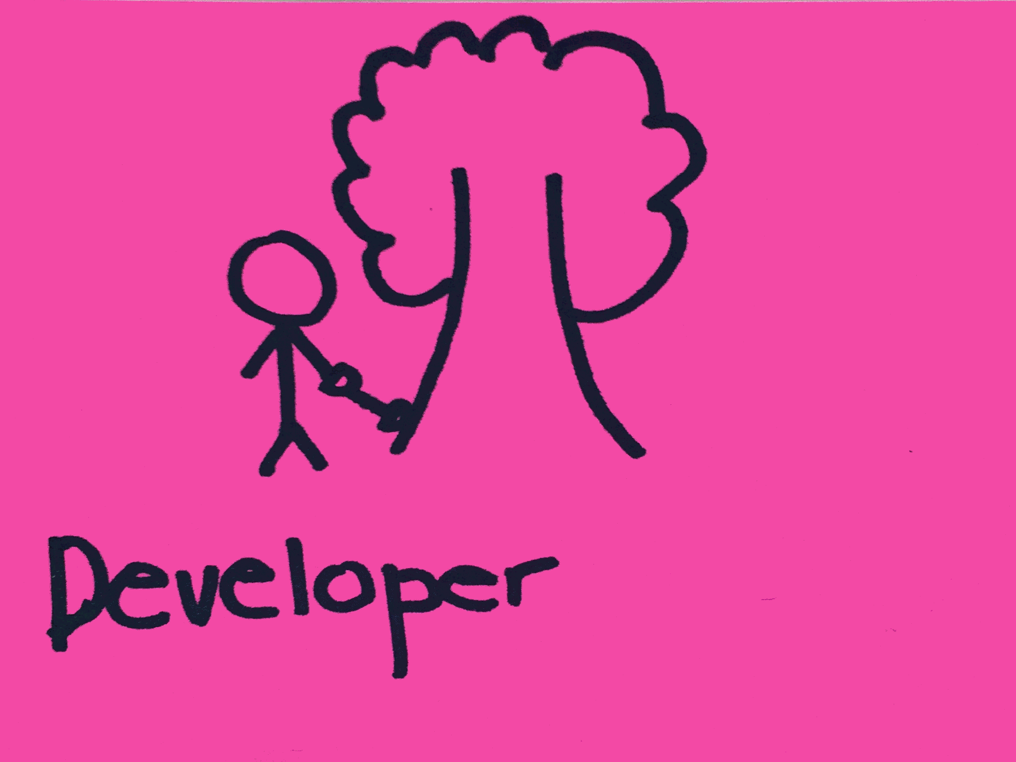 Developer Strengthsfinder garding a tree