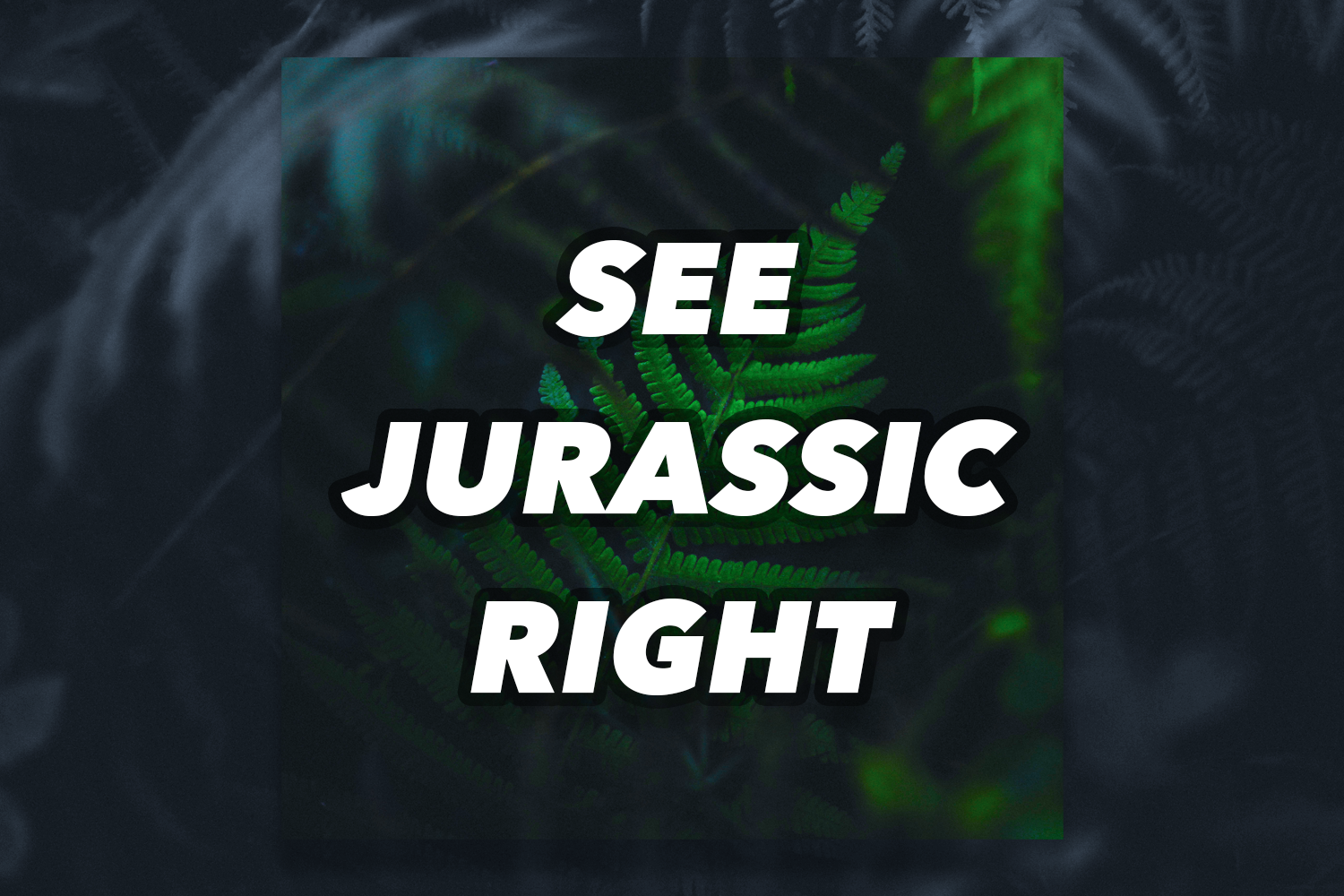 Hosted by Steven Ray Morris, See Jurassic Right is a podcast about Jurassic Park, and you.