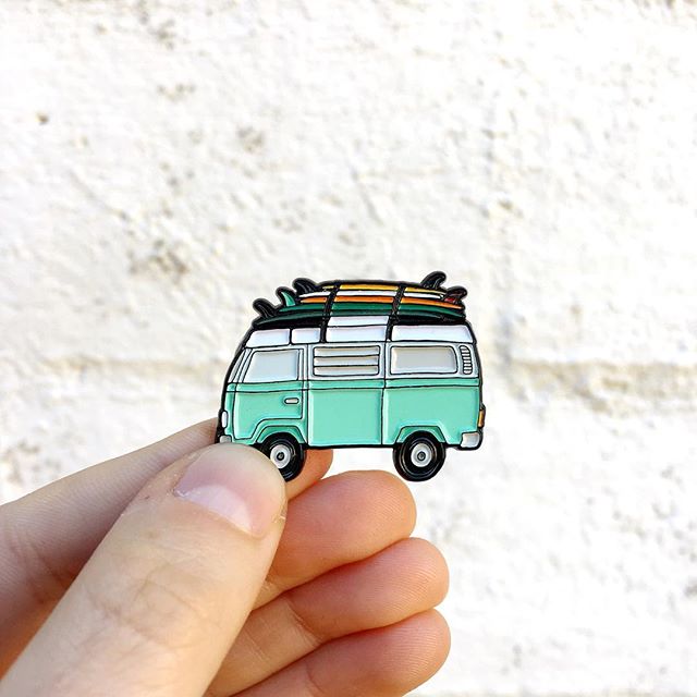 Guess who&rsquo;s back! New soft enamel #adventuremobile pins! 🤙🏼 Find them online or meet me @thelocalbazaar December 2nd!