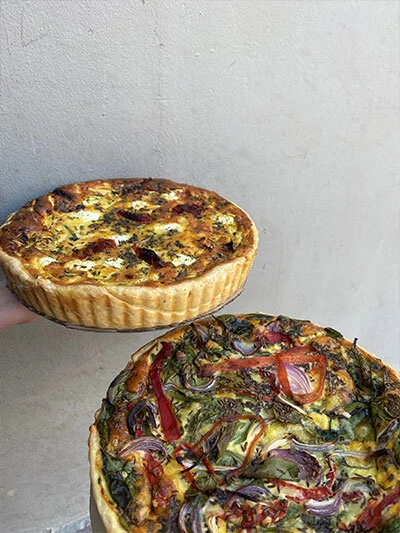 Gourmet Quiches made fresh each week.