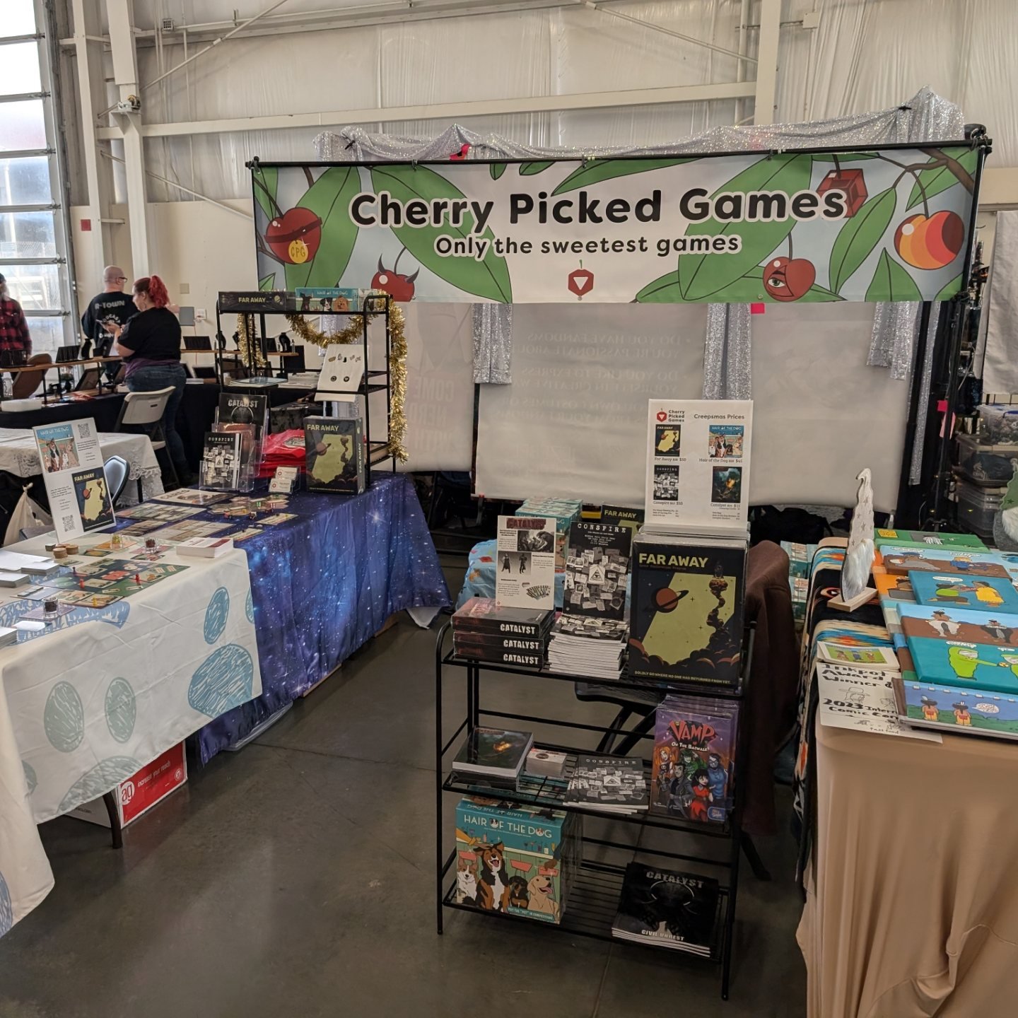 We're down at the Creepsmas Craft Fair by @csoddmall all day. Stop by and pickup some local gifts for the holidays!
