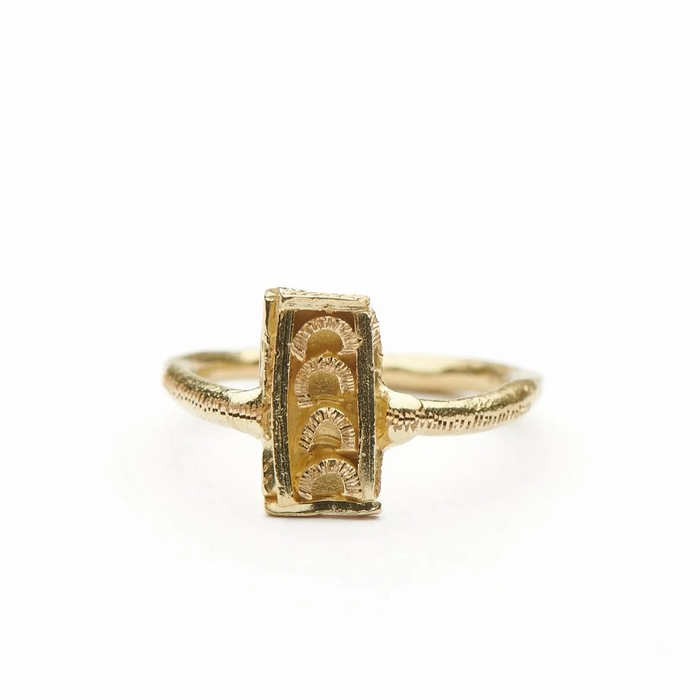 #23.
Handmade 18ct yellow gold ring with hand engraving.

There is only one of these rings. It is a Series of One.

&ldquo;I have created this space to release unique works that are not intended to be reproduced or put into production.  Each work is 