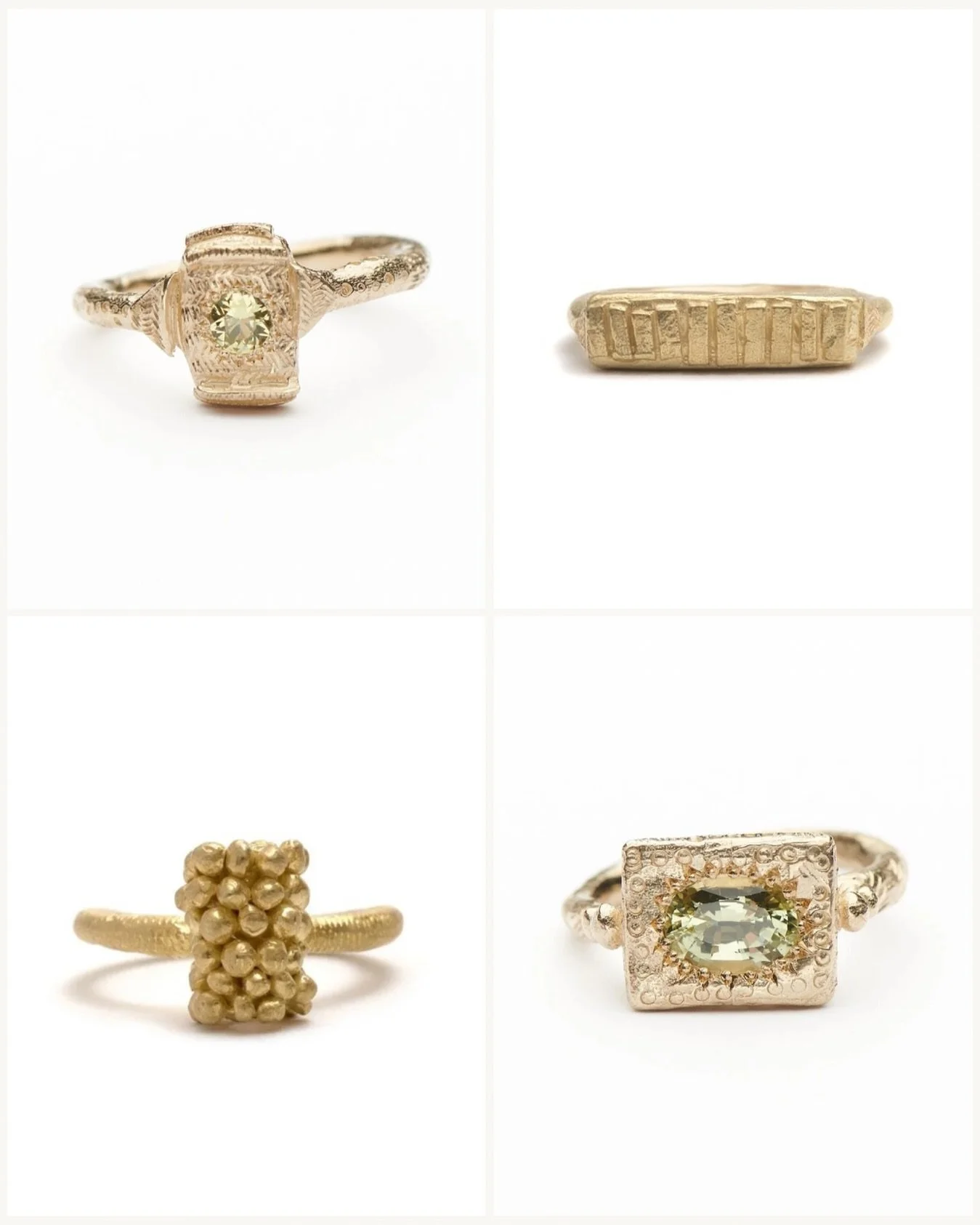 Unique jewellery, handmade with intention.

Natural-colored gemstones and yellow gold. Hidden details and hand engravings, each ring is a unique treasure.✨

#katherinebowmanjewellery #unique #oneoff #seriesofone #handmade #handmadejewelry #naturalgem