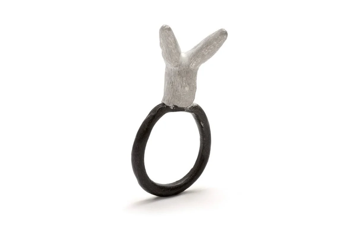 Sterling silver and enamel paint ring.
Made for my exhibition, &ldquo;What I saw when I went away&rdquo;
2015

From the archives.

#handmade #ring #katherinebowmanjewellery