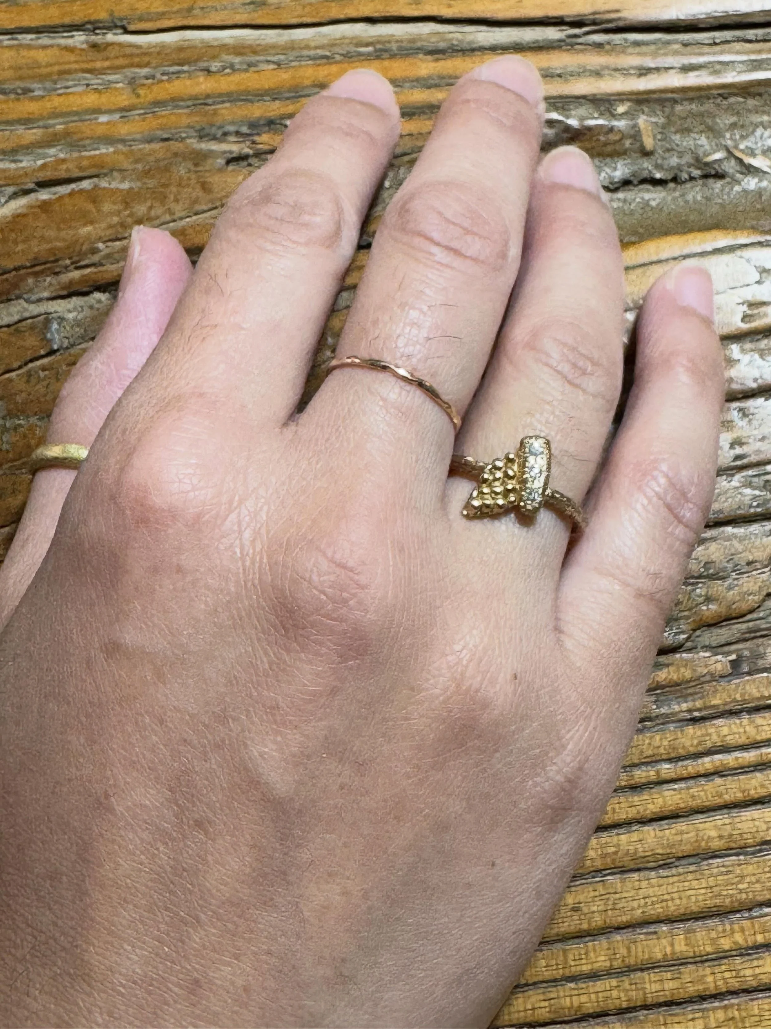 Series of One #142

9ct yellow gold set with diamonds.

Worn here by Nhan 🌟

Available online.

#handmade #unique #diamondring #katherinebowmanjewellery