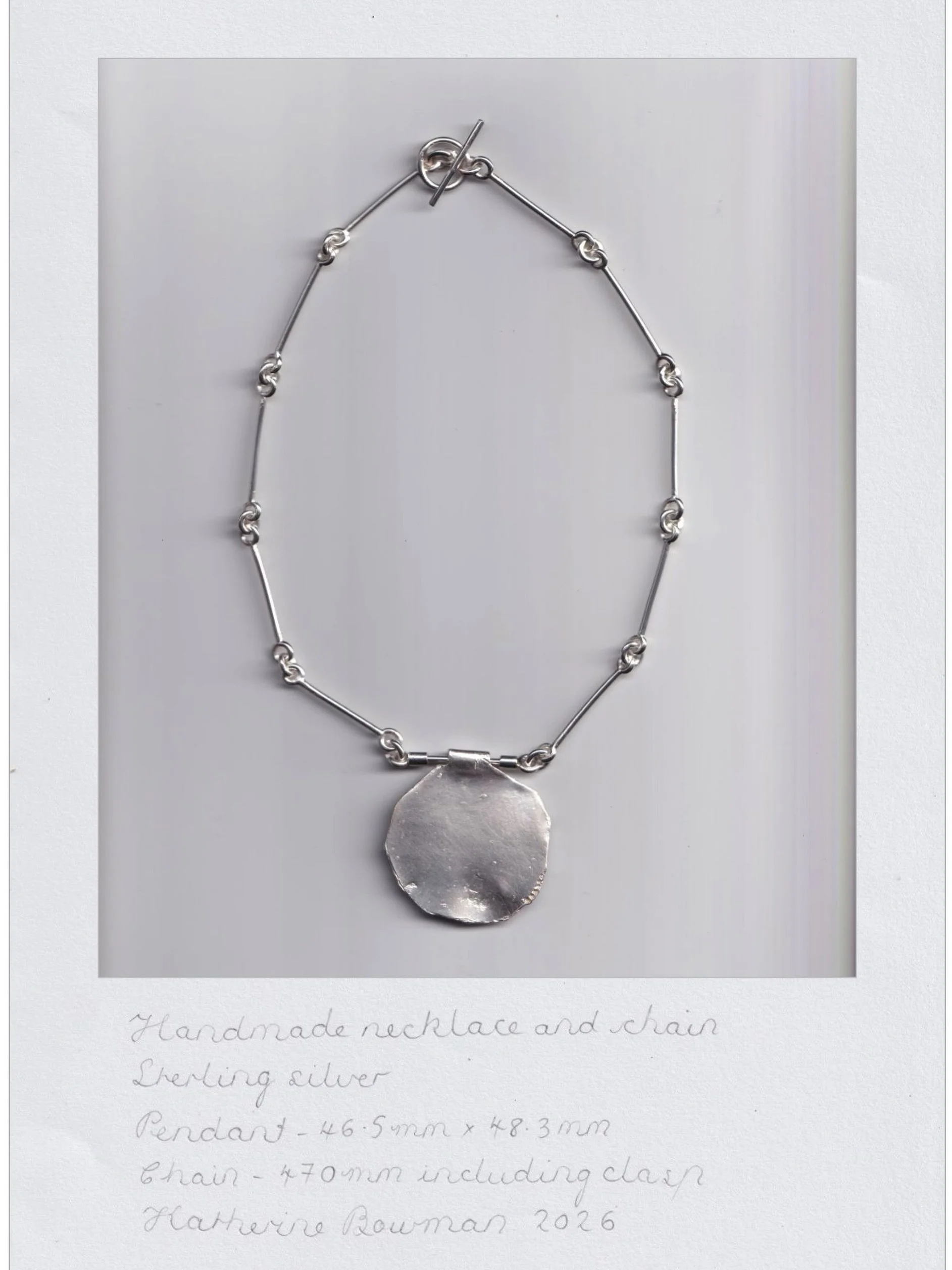 #171. Series of One.
Handmade sterling silver necklace.
Available online and directly through the studio. 

Please email any questions you have about this unique necklace, or if you would like to make a time to try on at the studio - open by appointm