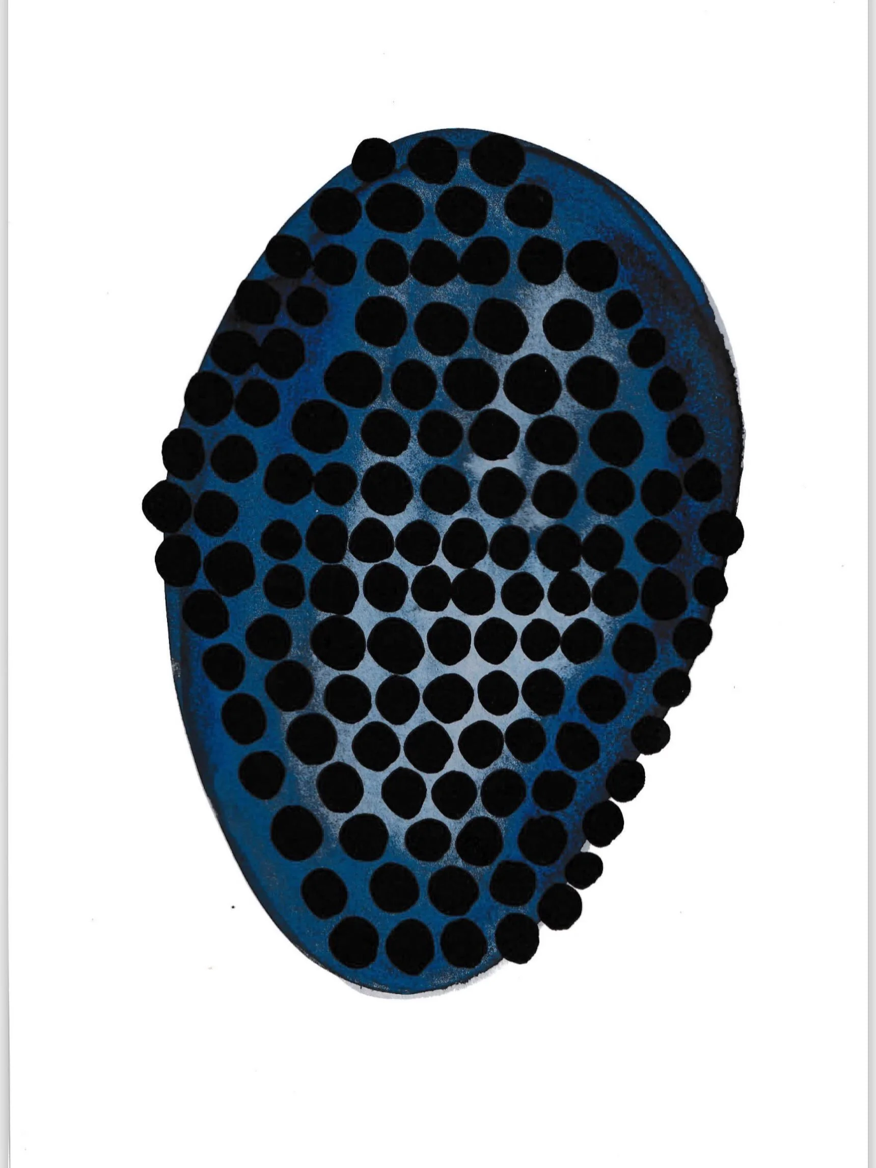 Ink on paper.

Paper 200mm x 130mm.

From the exhibition Aide M&eacute;moire, 2024.

Artist statement for the exhibition:

Jewellery has served many functions over the last millennium. It is a conduit to the 
gods, a sign of belonging and place, as