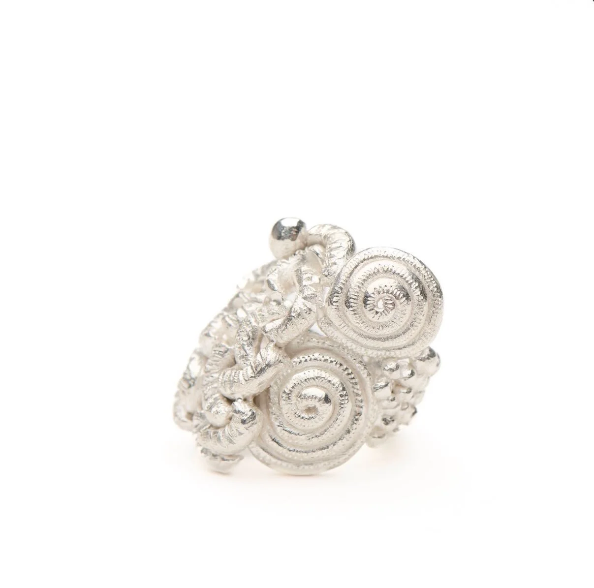 Aide-m&eacute;moire ring
Sterling silver
2024

Made as part of a body of work developed for my exhibition Aide-m&eacute;moire in 2024.

#handmade #jewellery #katherinebowmanjewellery