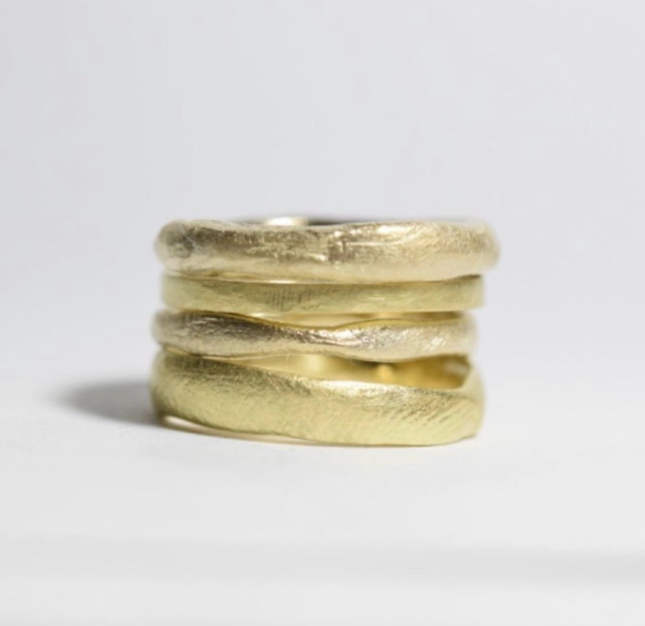 Everyday rings.
Wedding rings.
Commitment rings.
Stacking rings.
Handmade rings for individuals.

Image from the archive.

These particular rings have found their homes, but can custom made to order in your choice of metal. 

Please email 📧 info@kat