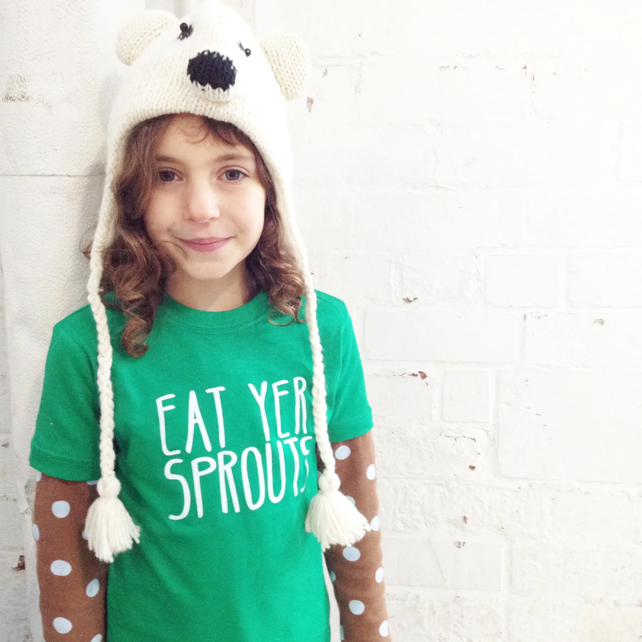 eat yer sprouts kids christmas tee