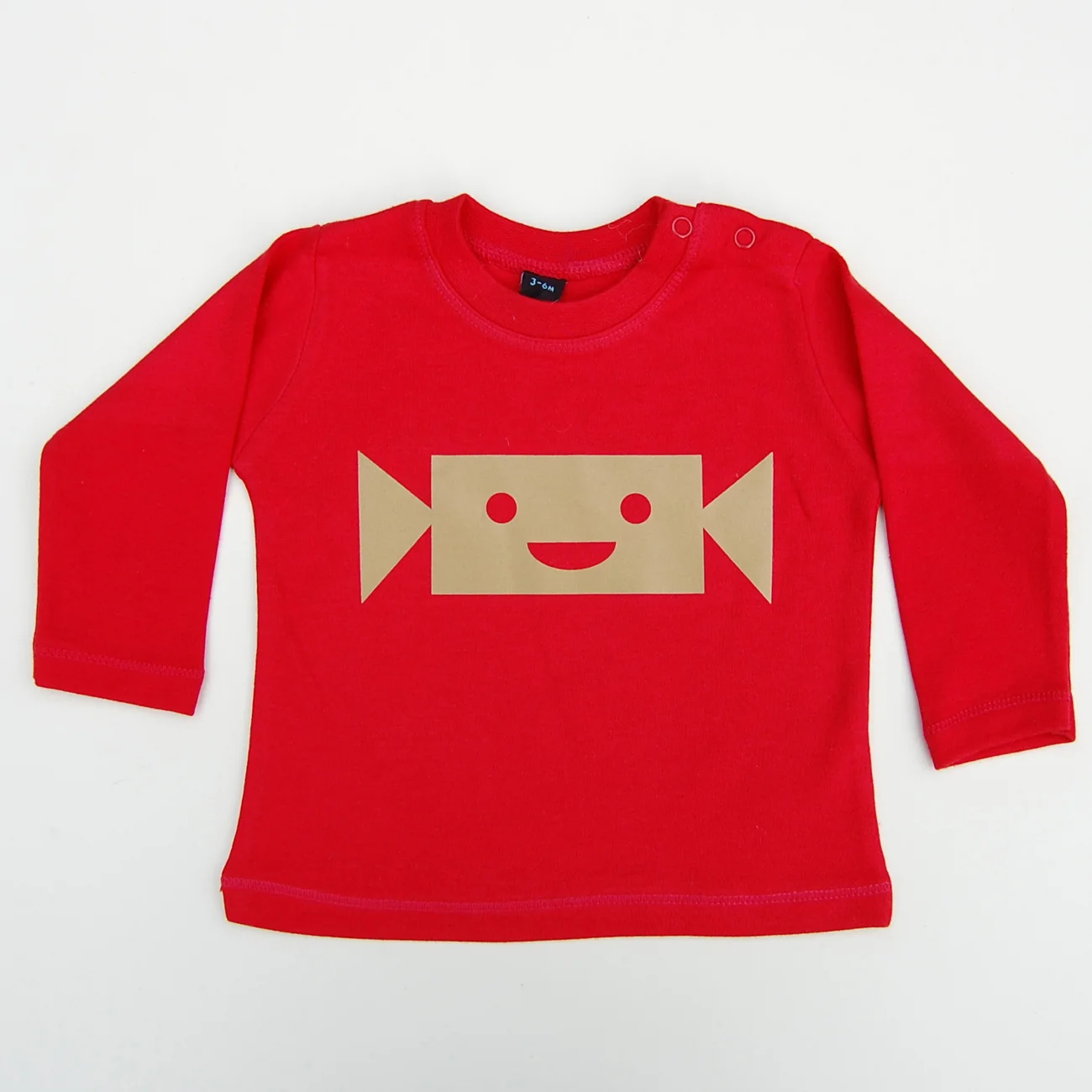 happy christmas cracker baby long-sleeve tee