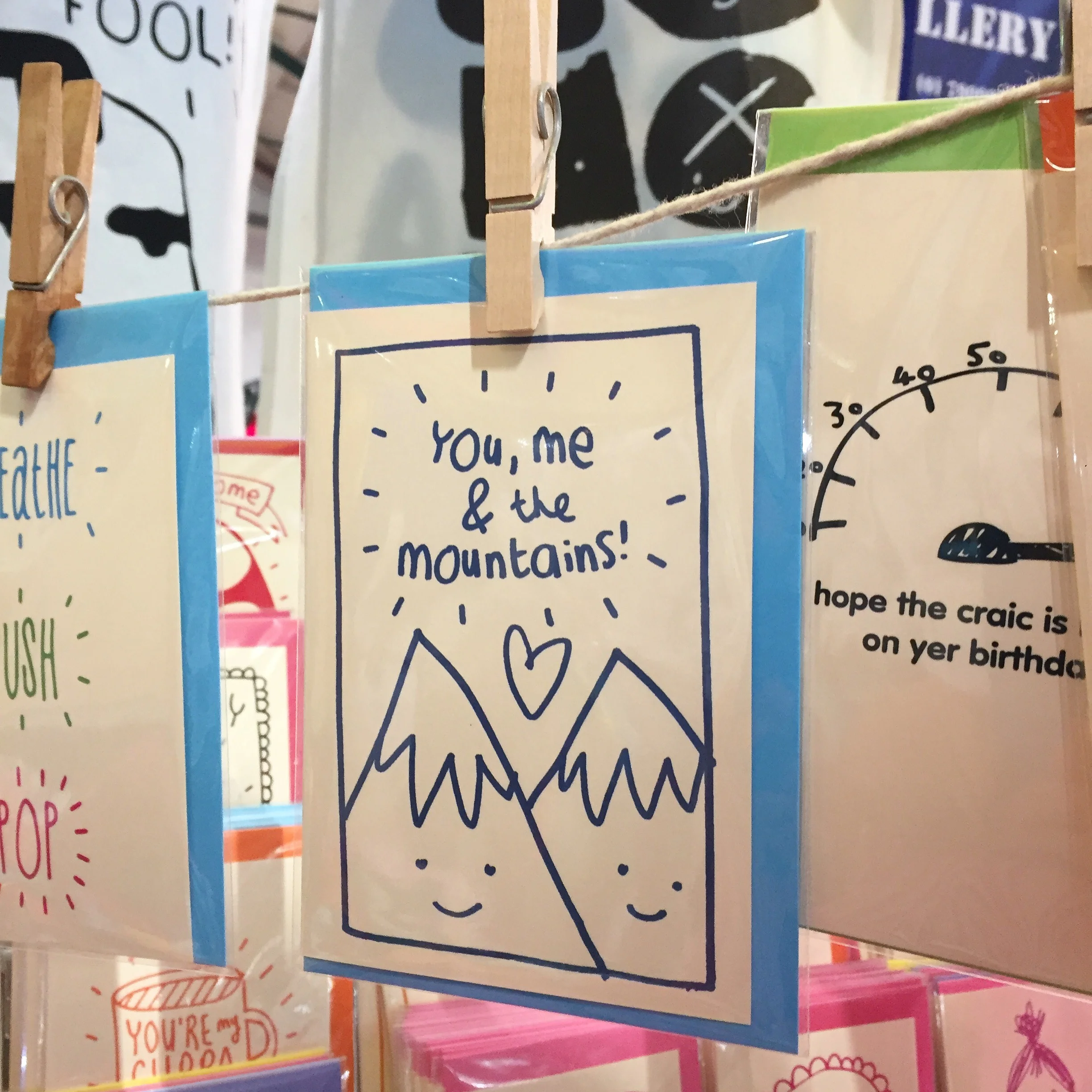 You, me & the mountains card