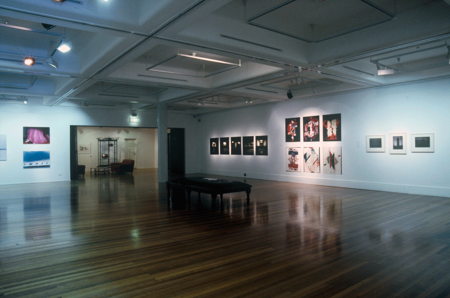 Installation view of Photomachines, F: Divergent Abstraction and the Photographic Project , Penelope Davis, Plimsoll Gallery, Hobart 