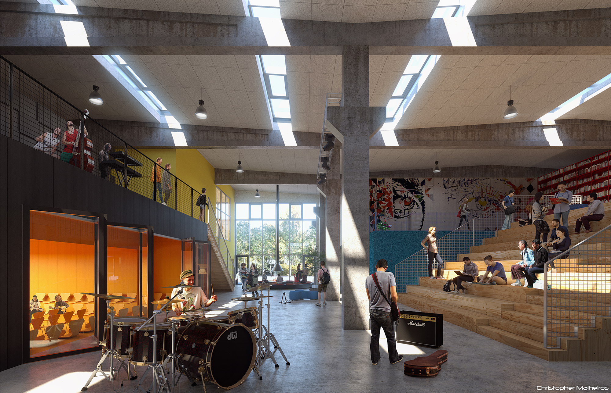 Mvrdv + Cobe - Roskilde Festival Højskole - Denmark